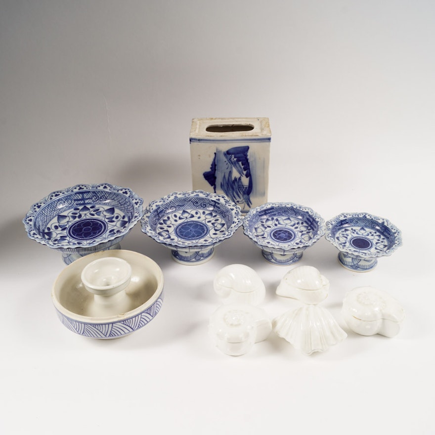 Blue and White Porcelain Home Decor