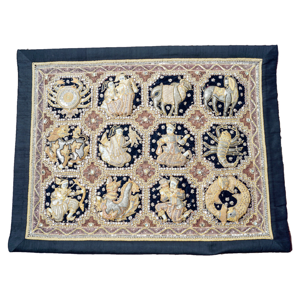 Ornate Burmese Style Kalaga Tapestry