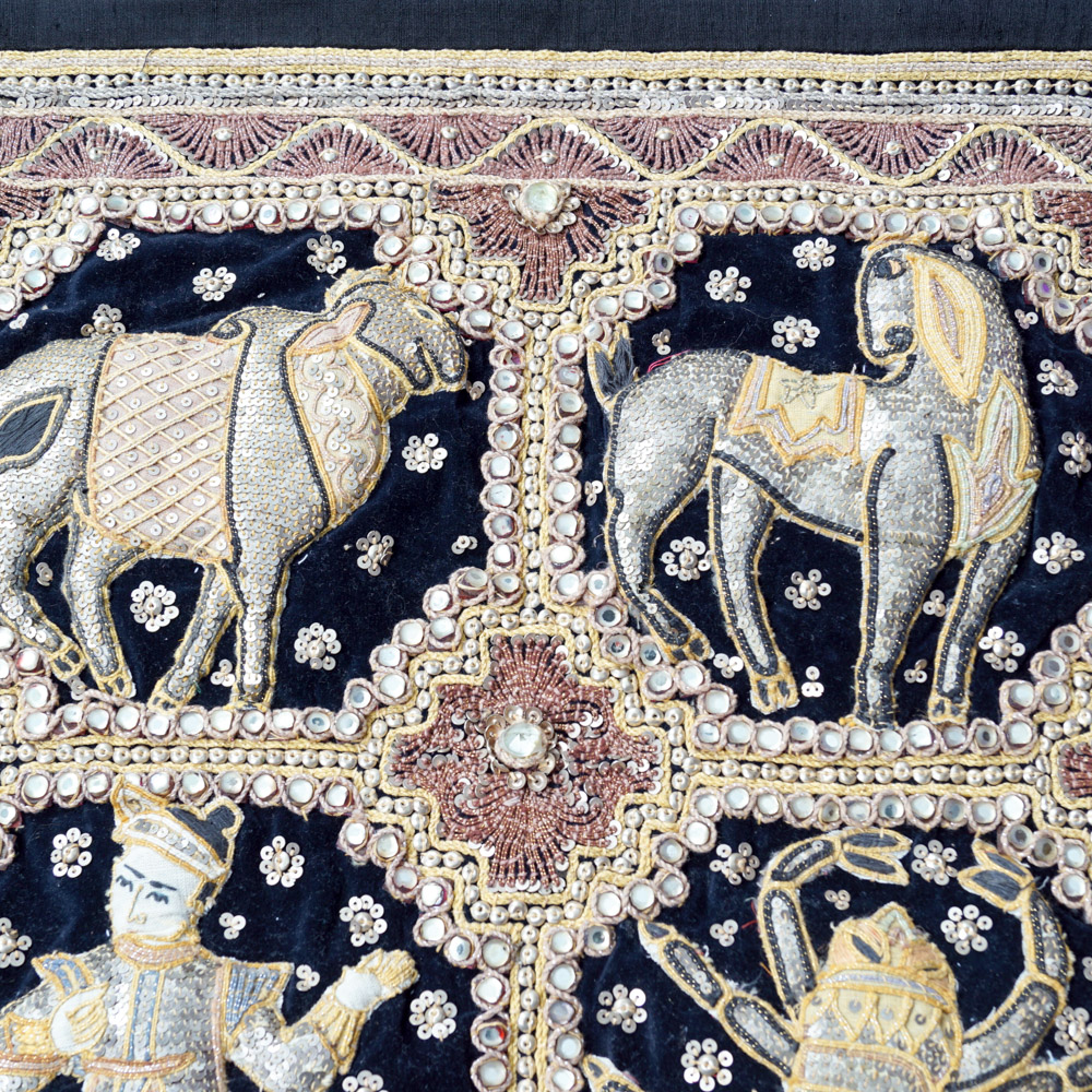 Ornate Burmese Style Kalaga Tapestry