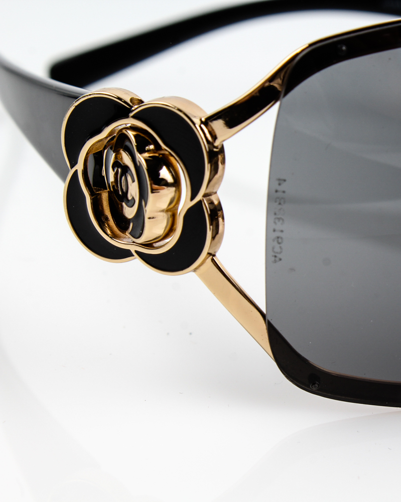 Chanel "Camellia" Sunglasses with Case