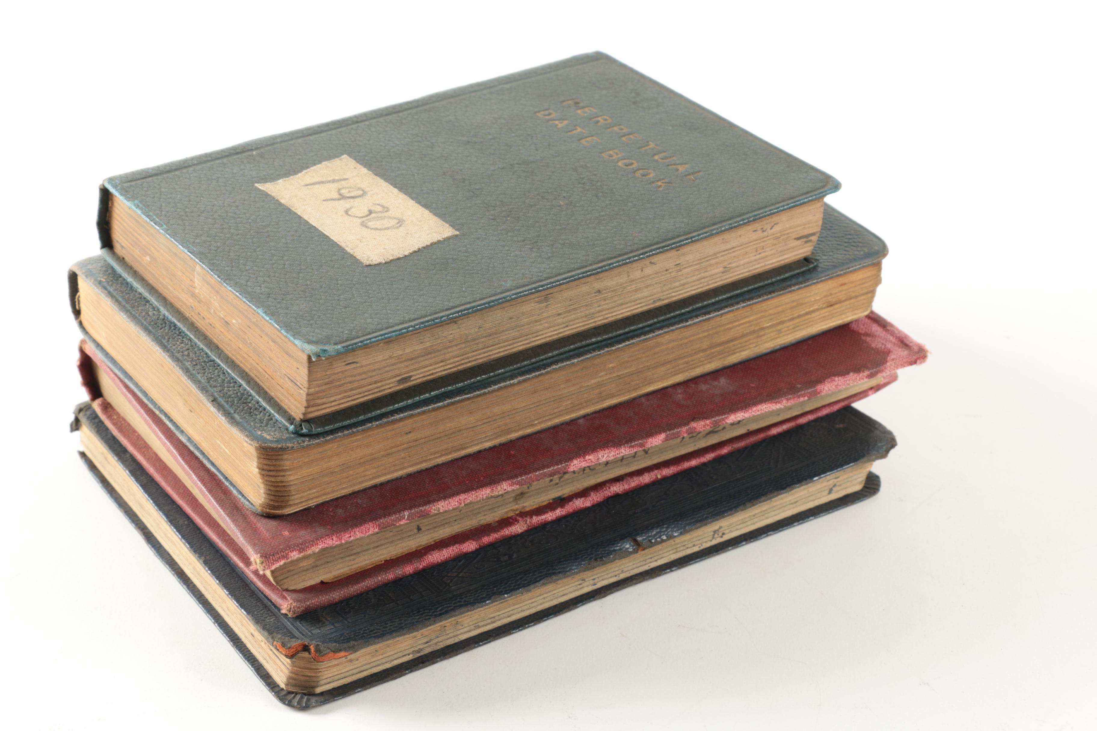 Early 20th Century Personal Diaries and Ledgers
