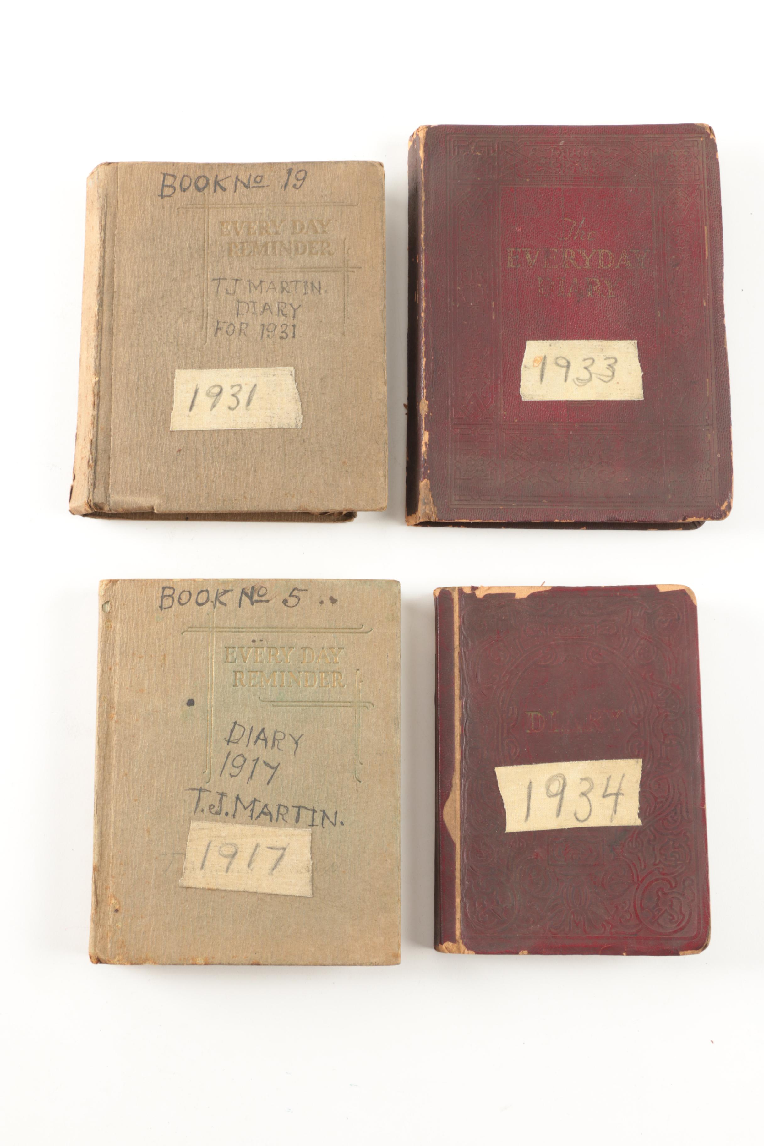 Early 20th Century Personal Diaries and Ledgers