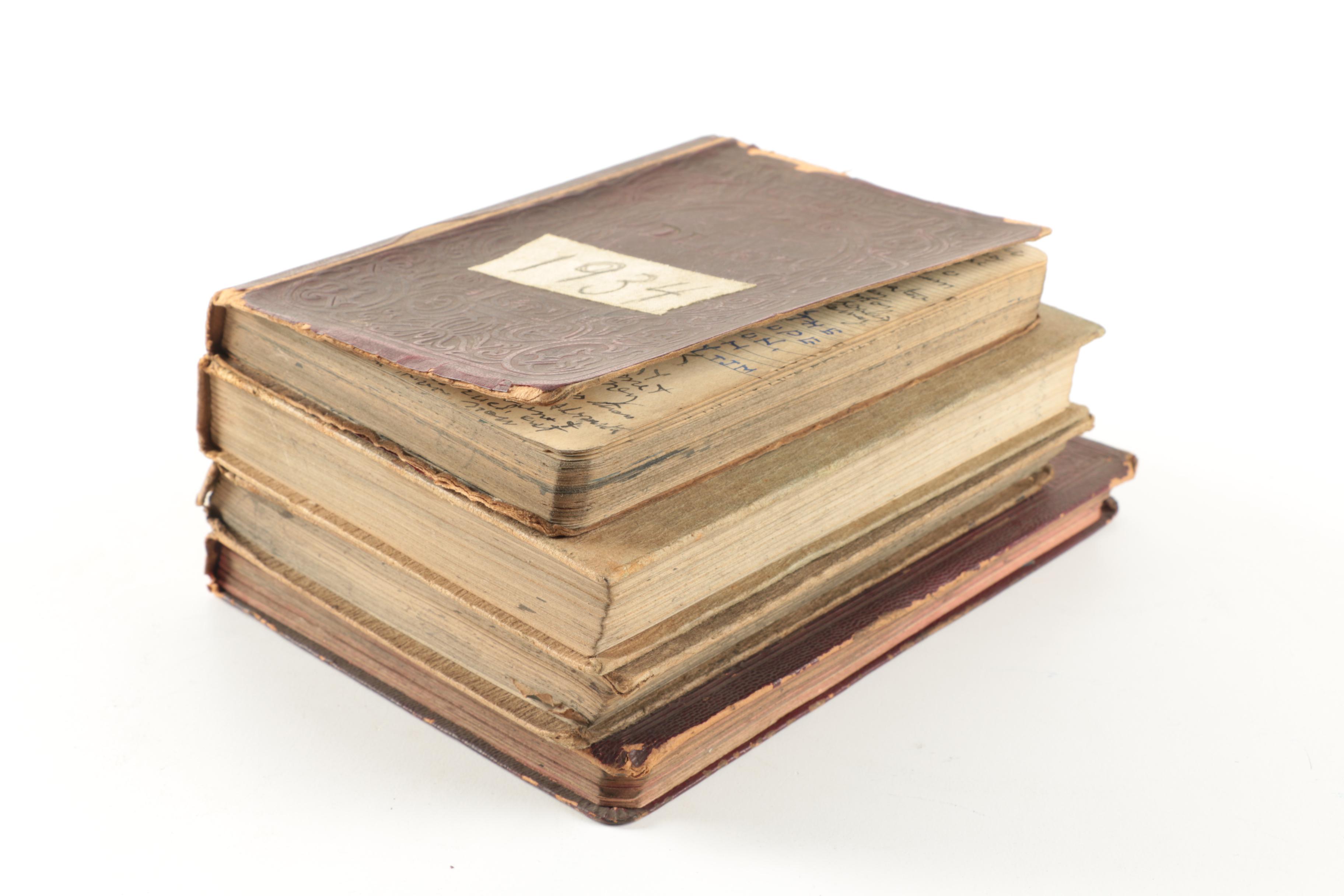 Early 20th Century Personal Diaries and Ledgers