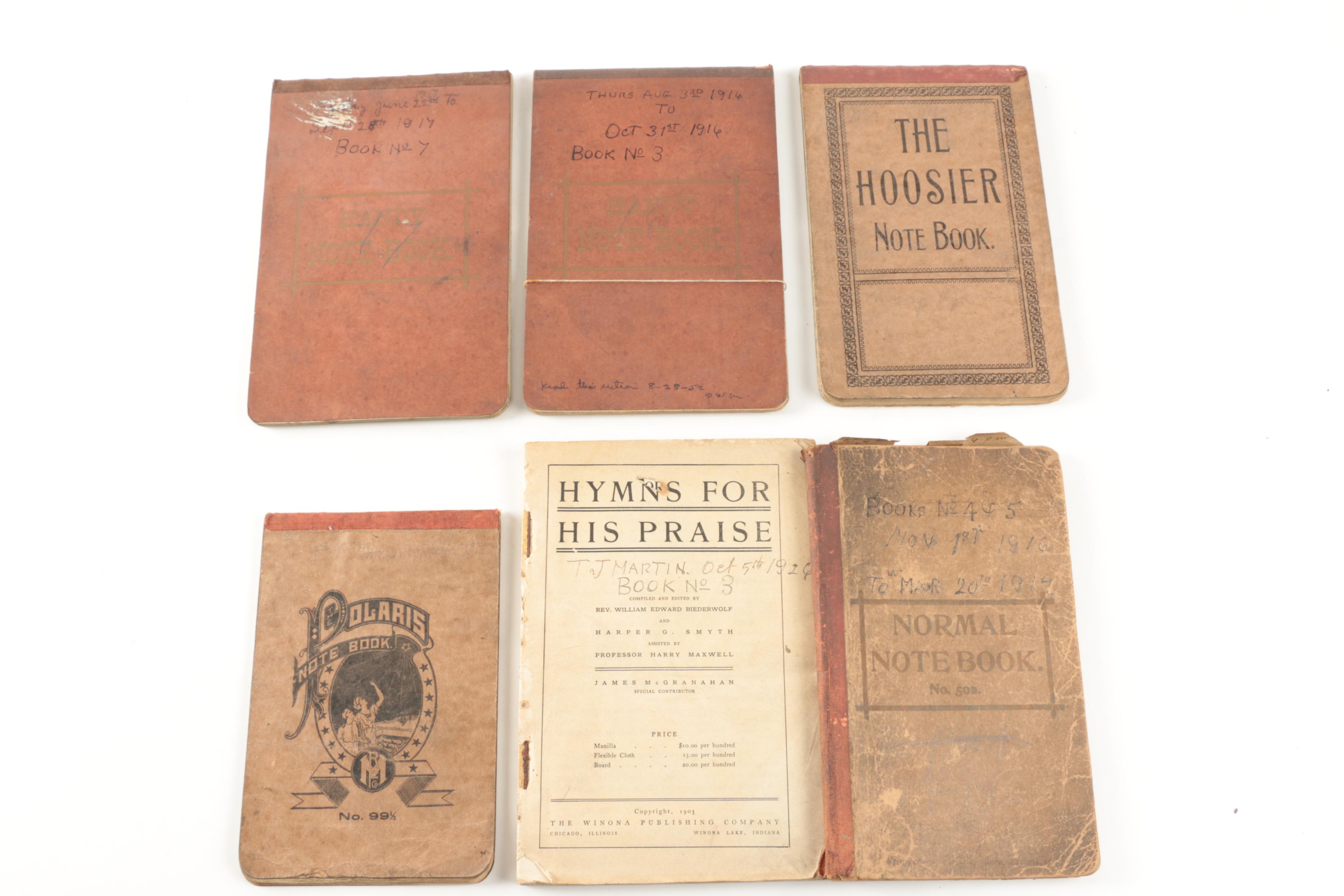 Early 20th Century Personal Diaries and Ledgers