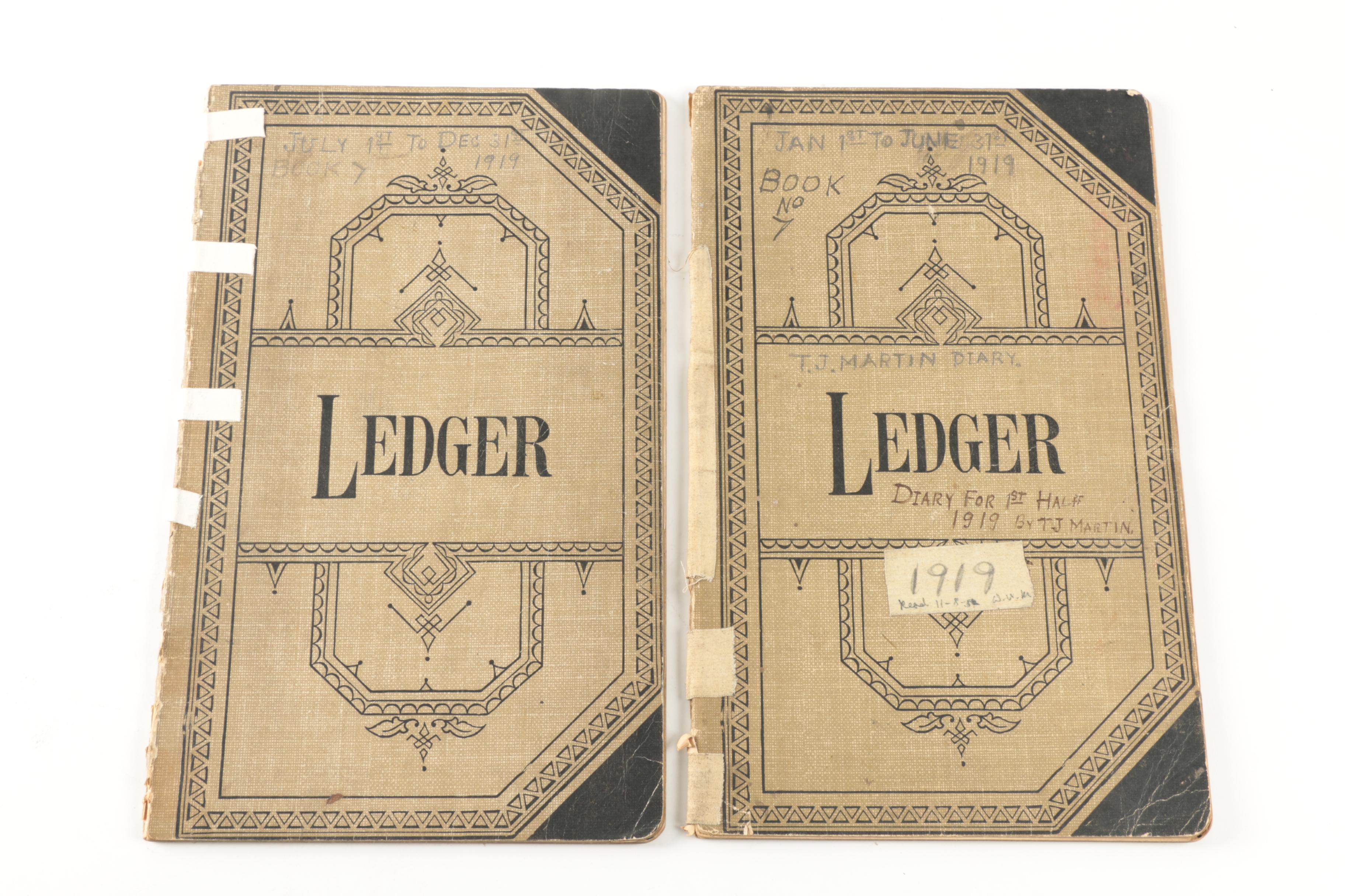 Early 20th Century Personal Diaries and Ledgers