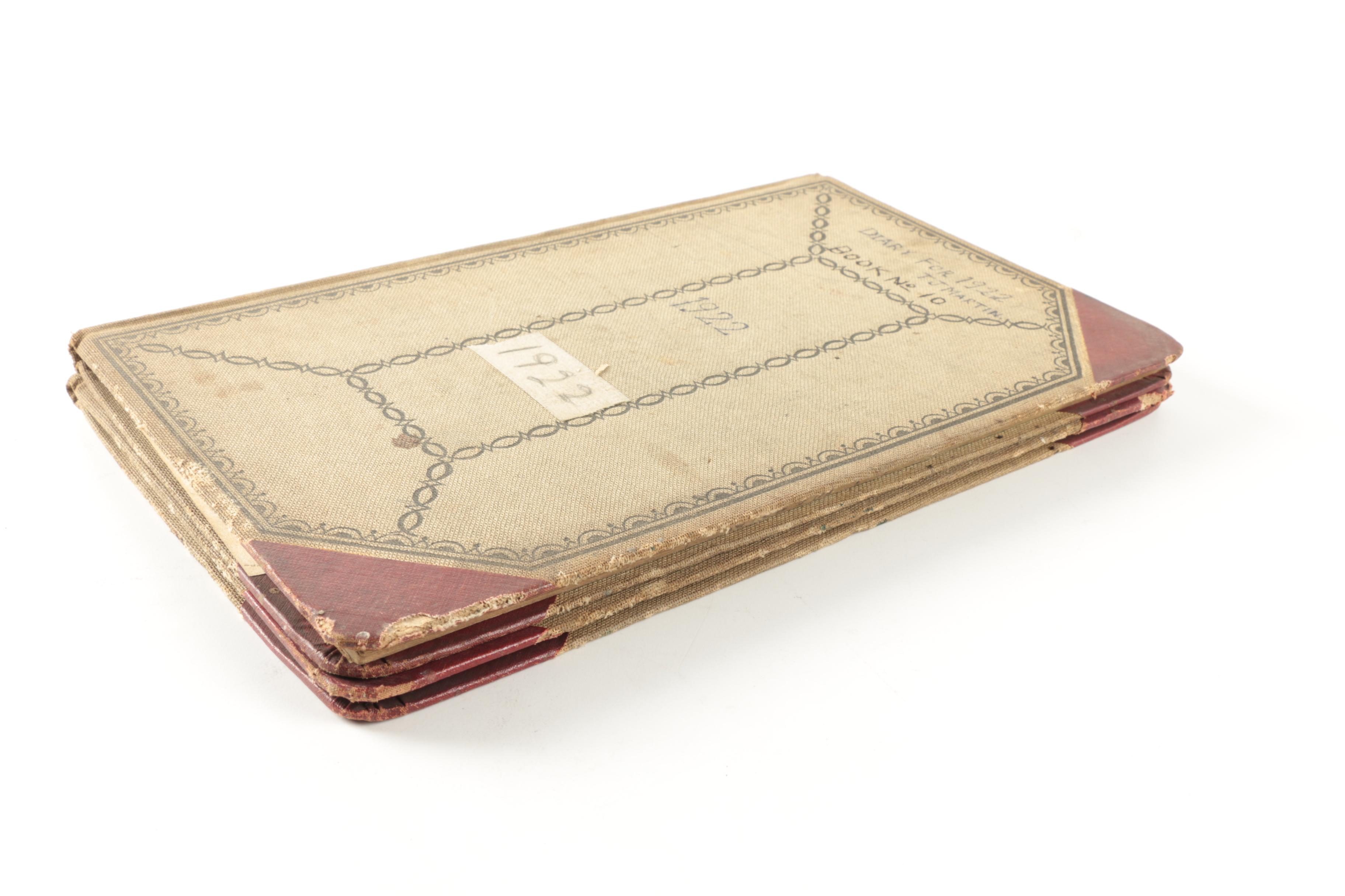 Early 20th Century Personal Diaries and Ledgers