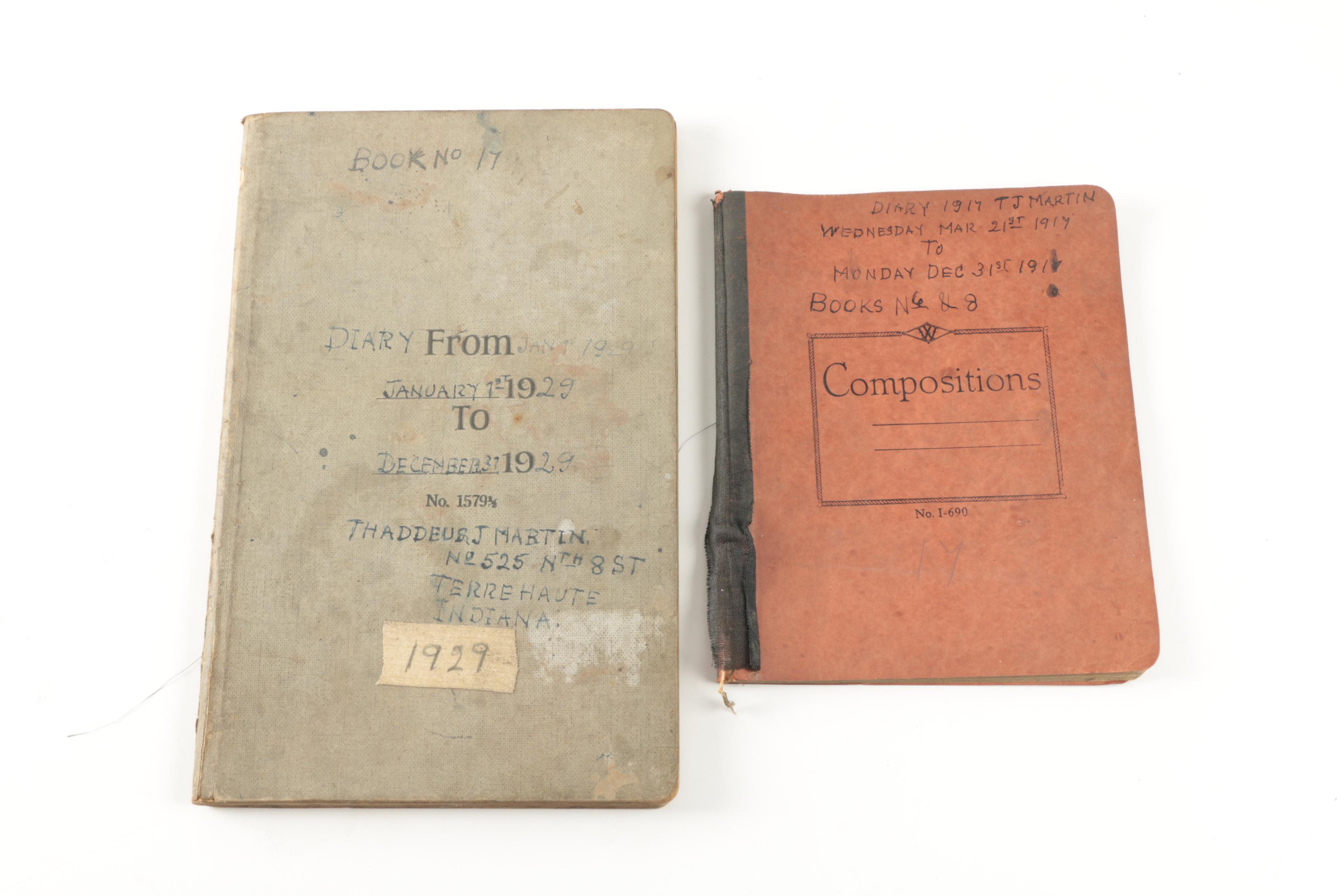 Early 20th Century Personal Diaries and Ledgers