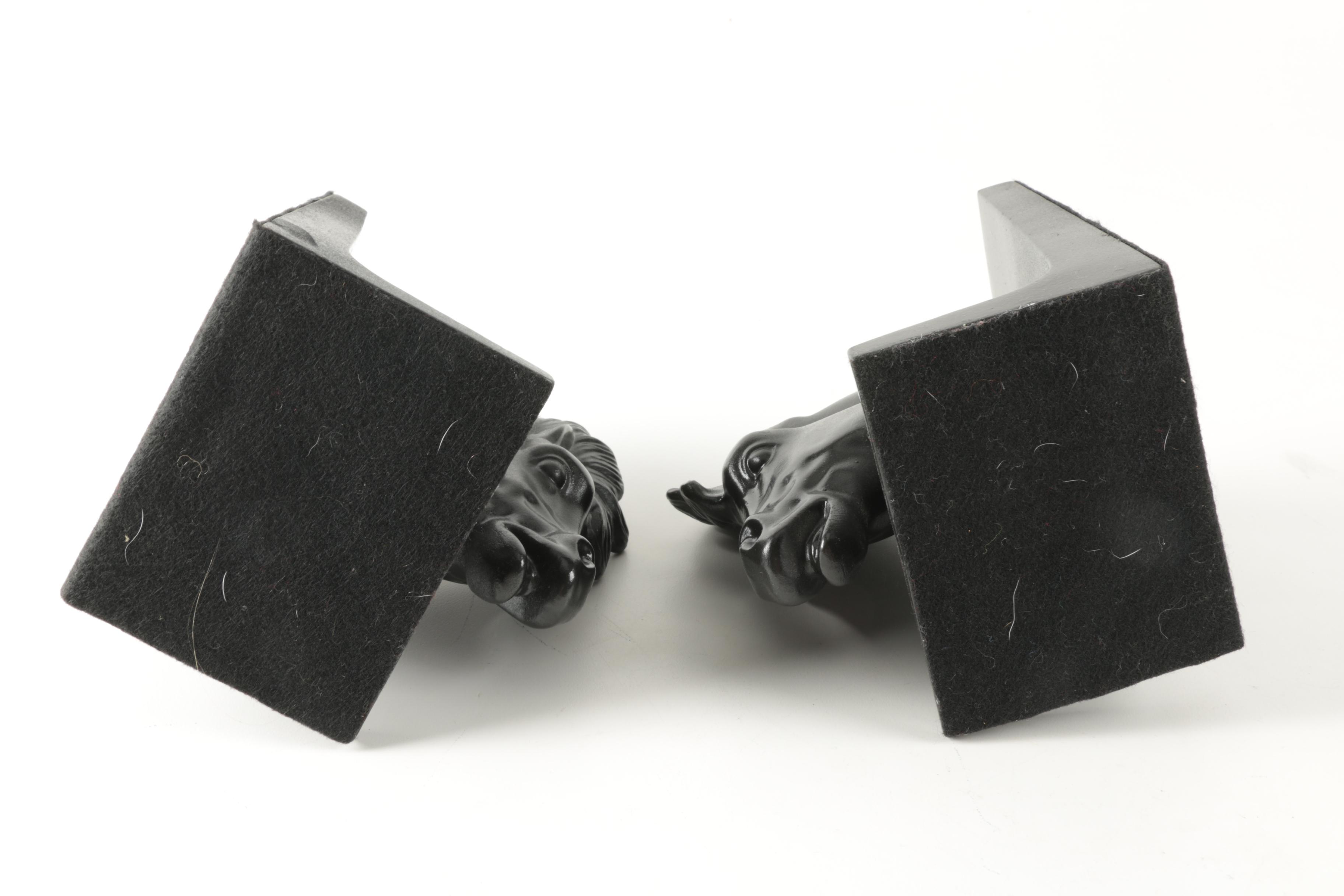 Pair of Horse Head Bookends