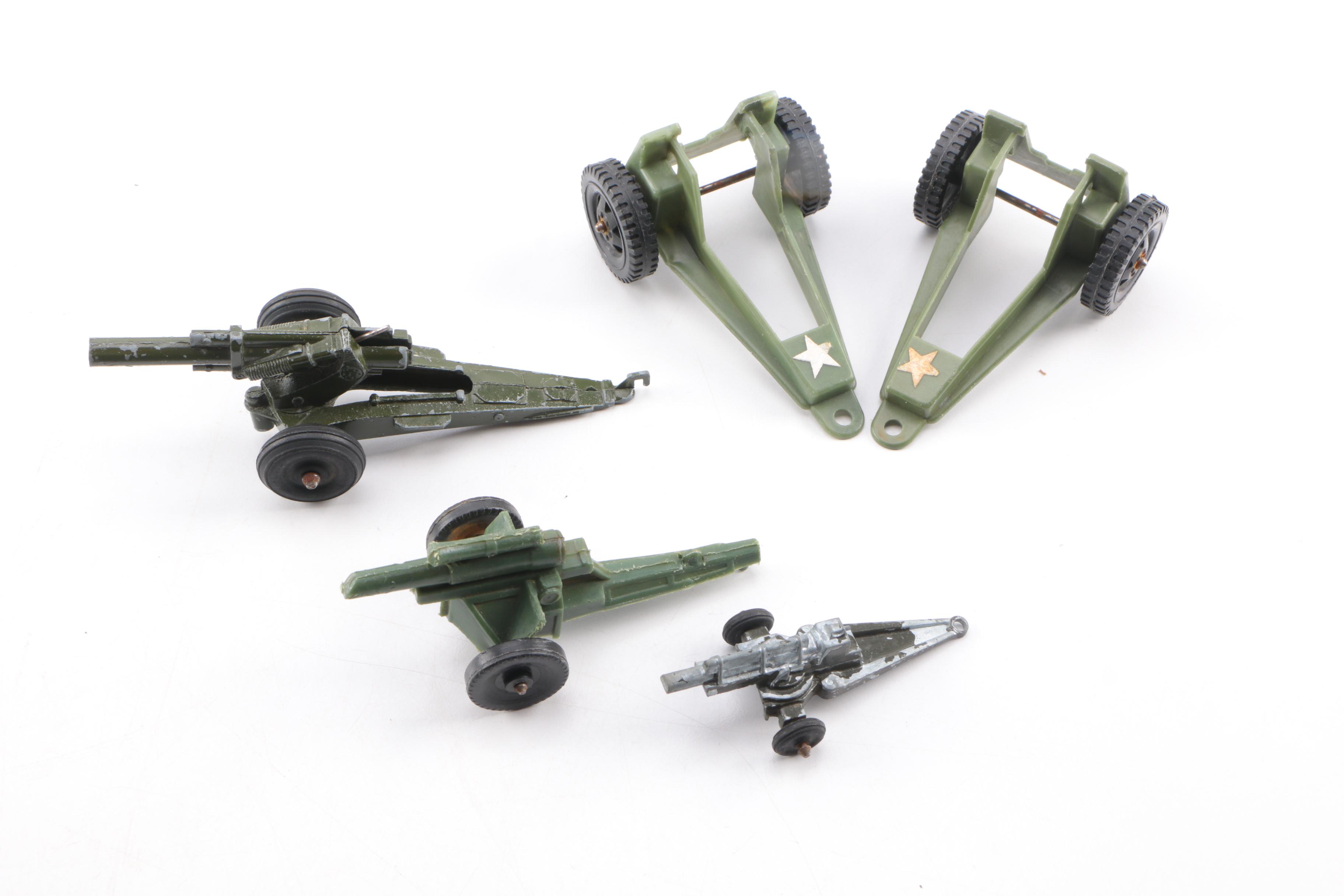 Collection of Toy Military Soldiers and Vehicles