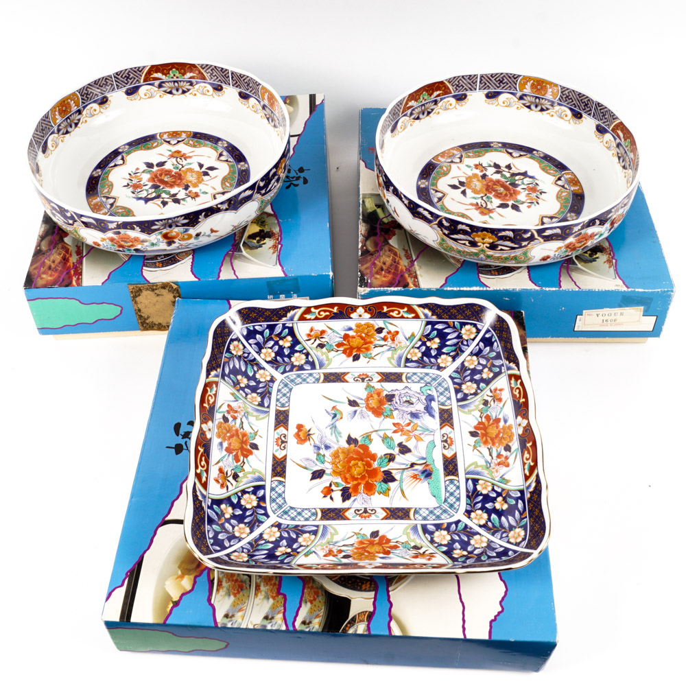 Vintage Japanese Imari Porcelain Dishes EBTH