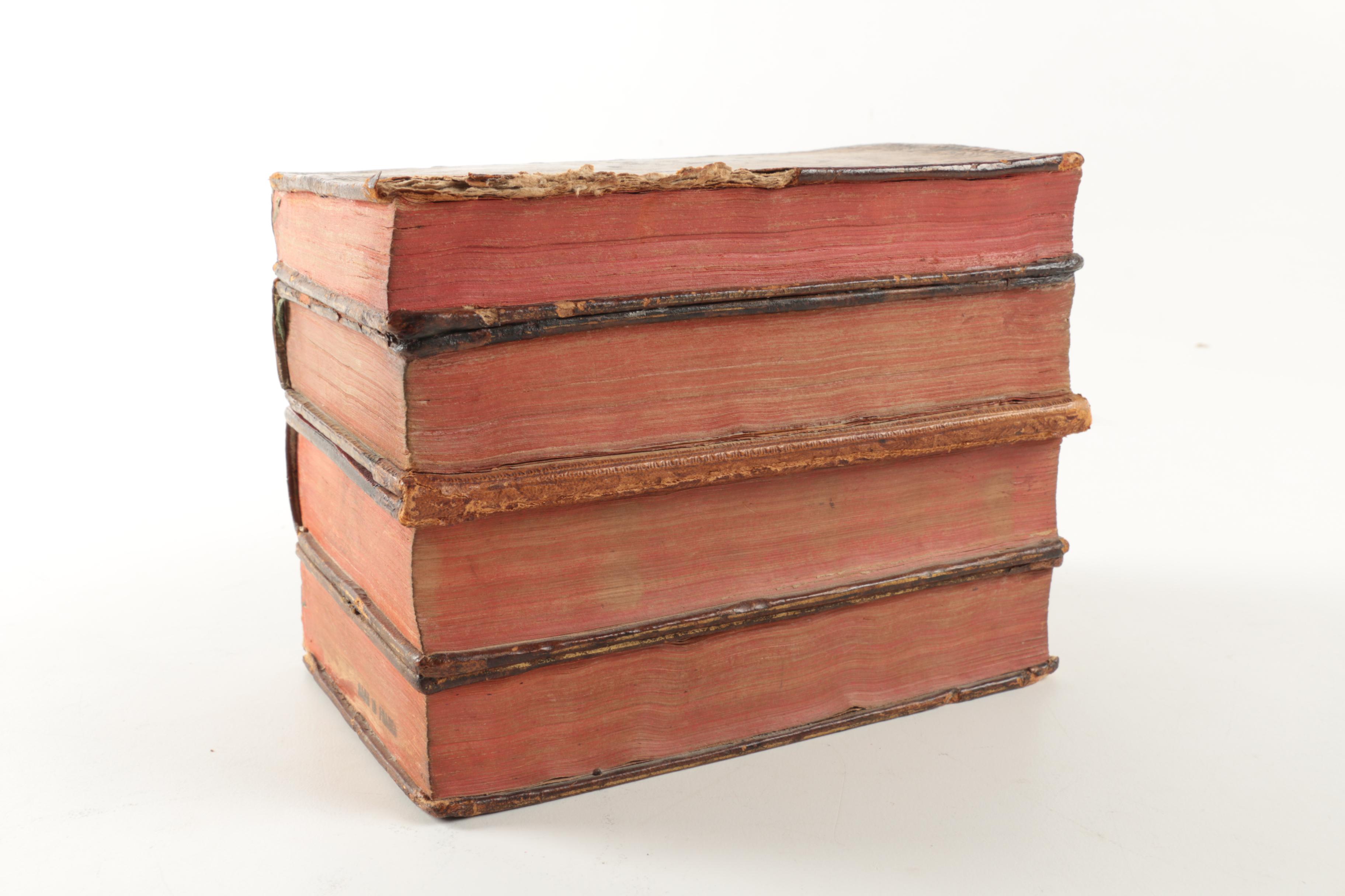 Antique Books Shaped Liquor Box