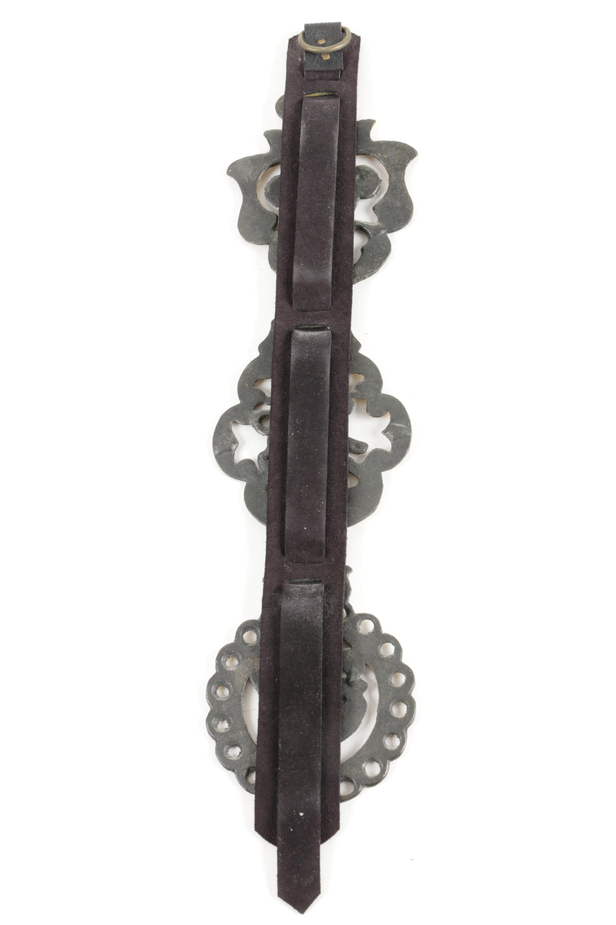 Vintage Harness Horse Brass and Brass Skewers