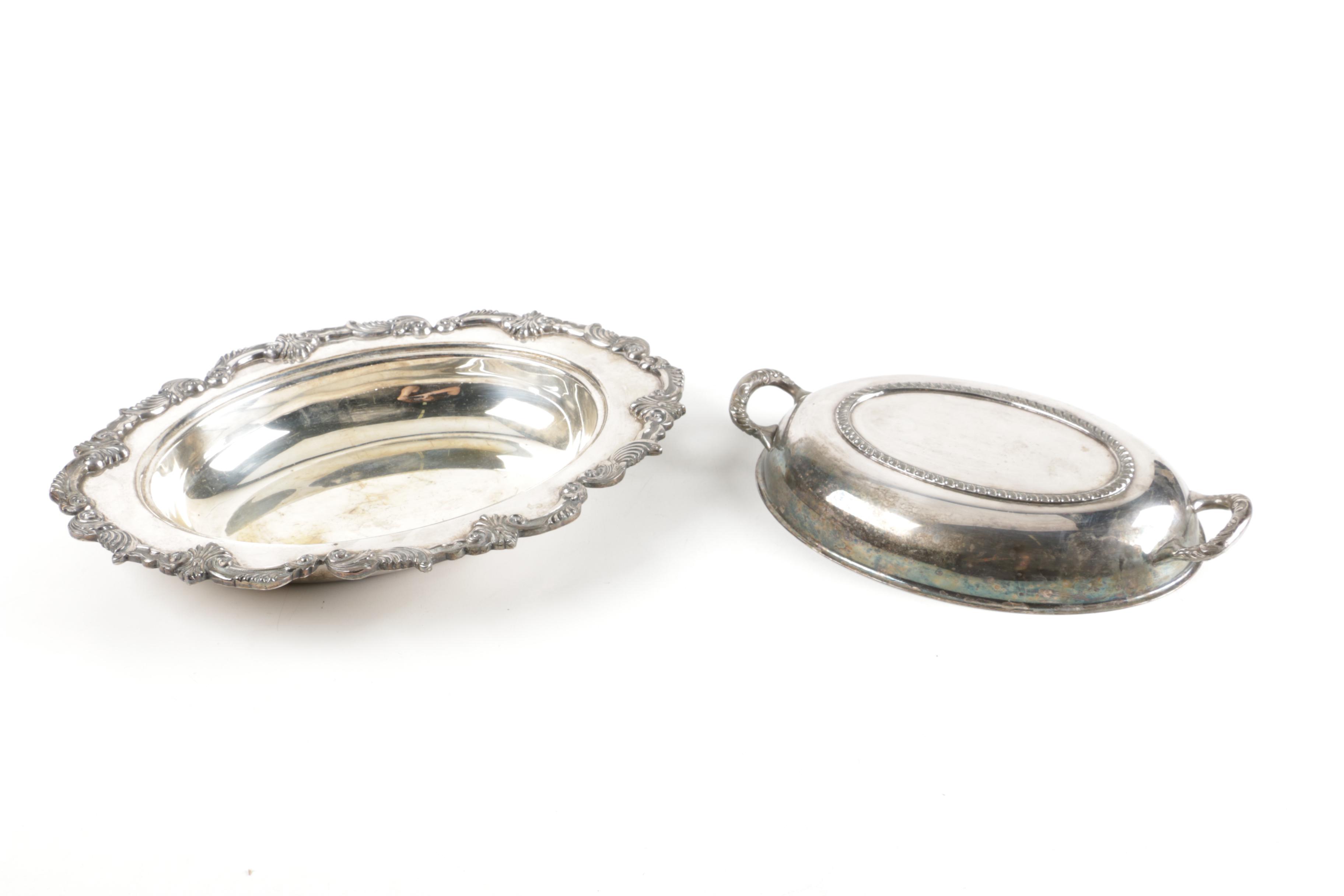 Silver Plate Covered Vegetable Dishes