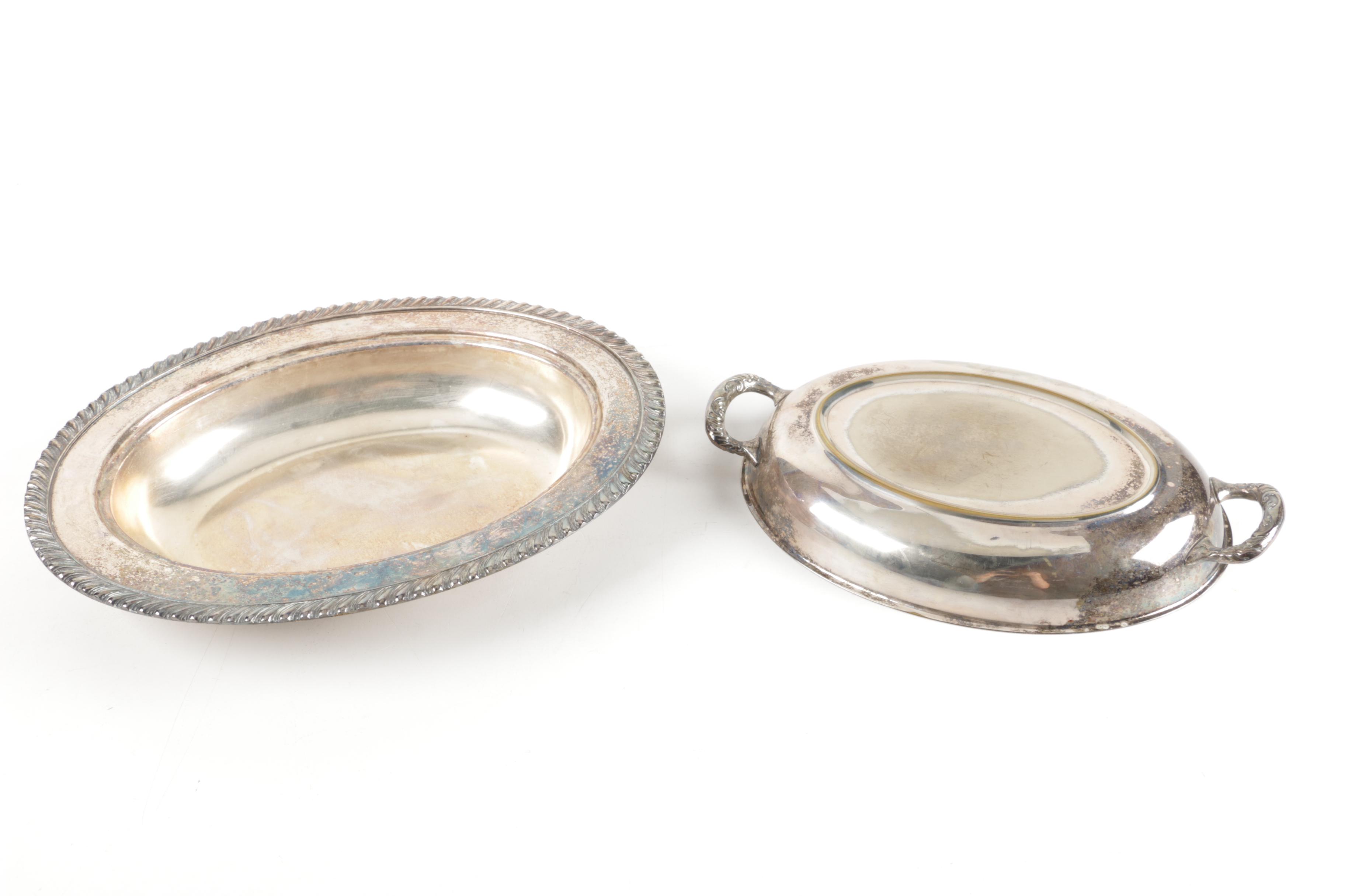 Silver Plate Covered Vegetable Dishes