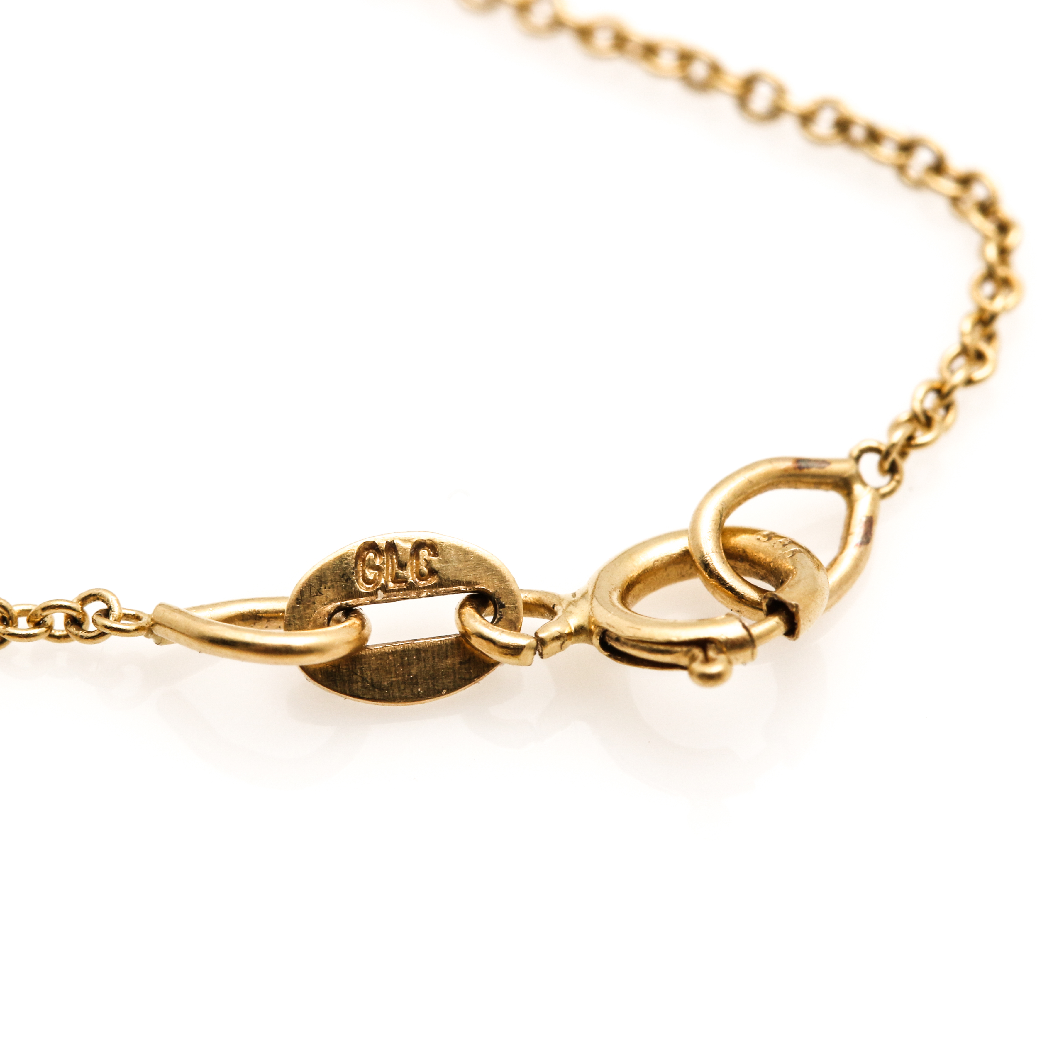 14K Yellow Gold Diamond Branch Necklace