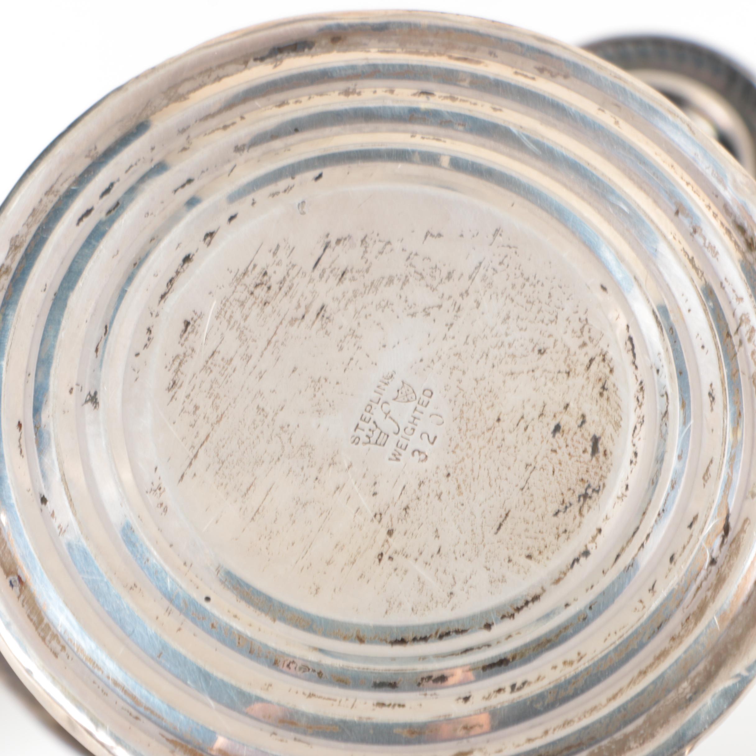 Weighted Sterling Candelabra and Candlesticks Including Fisher Silversmiths