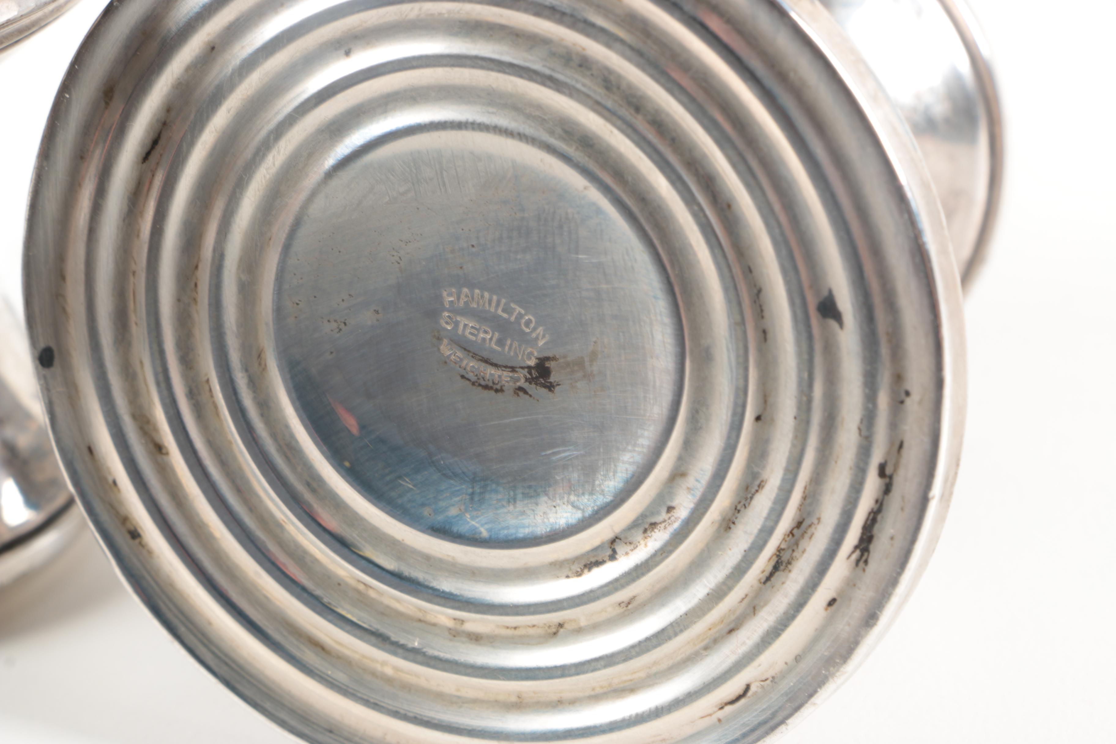 Weighted Sterling Candelabra and Candlesticks Including Fisher Silversmiths