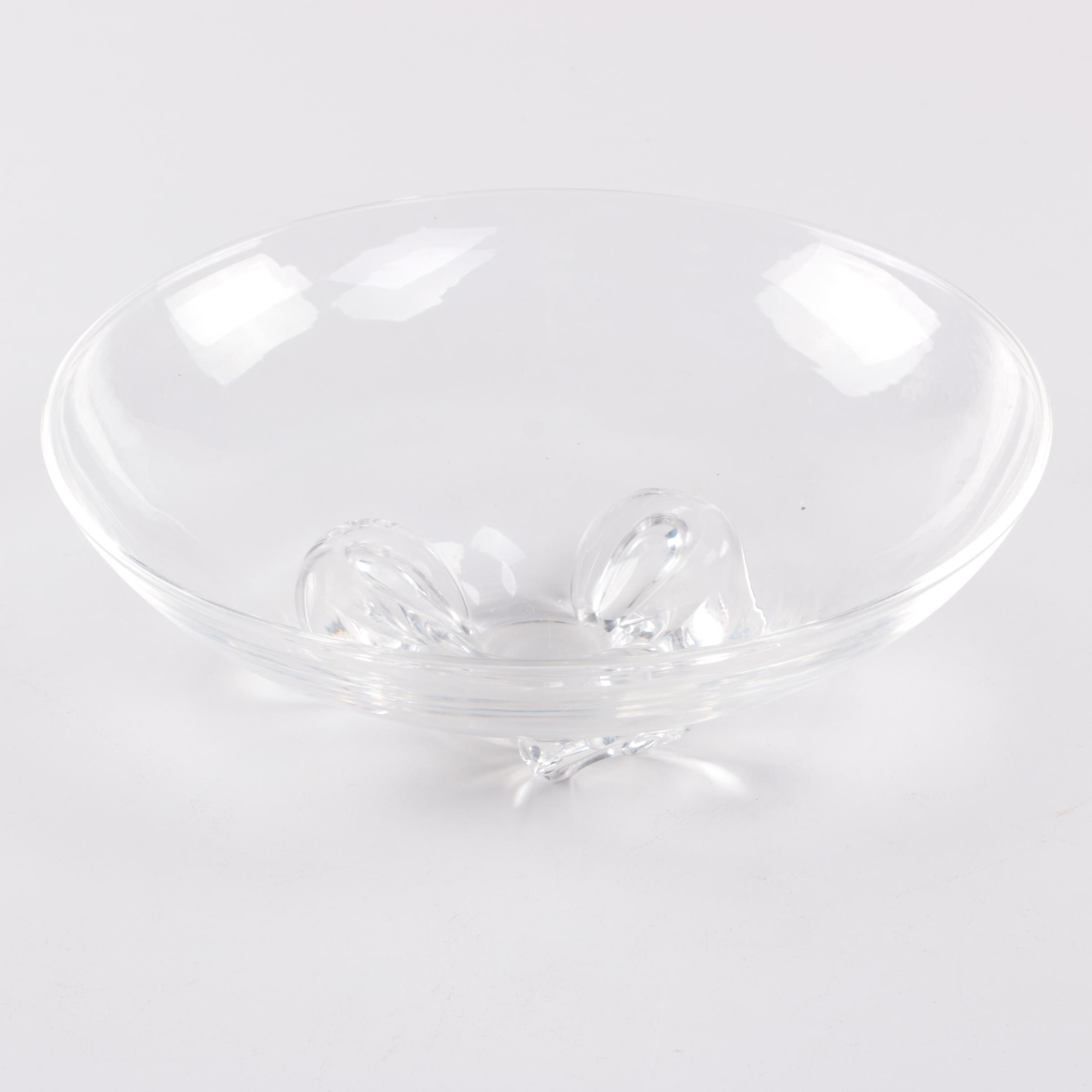 Group of Steuben Glass Bowl and Ash Receiver