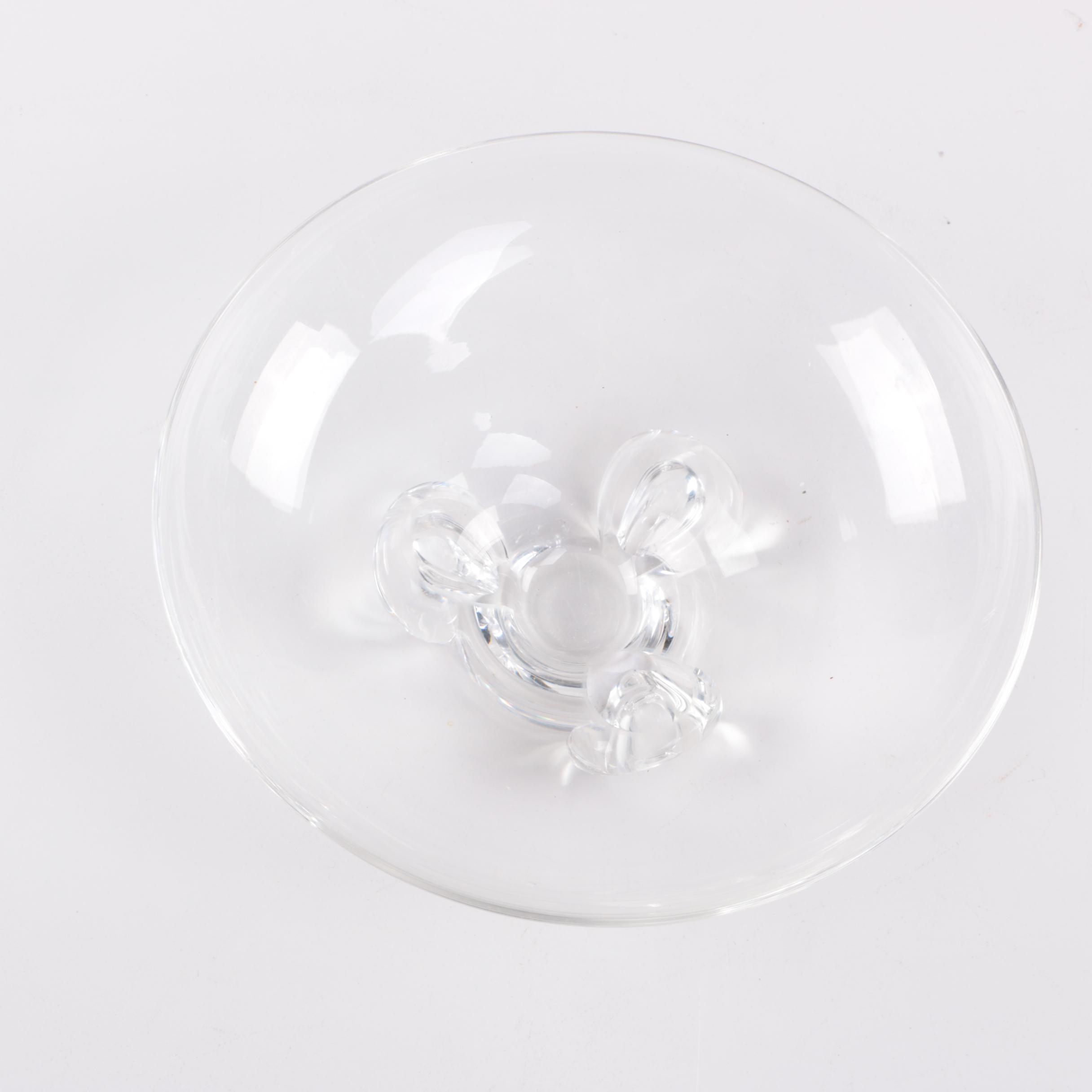Group of Steuben Glass Bowl and Ash Receiver