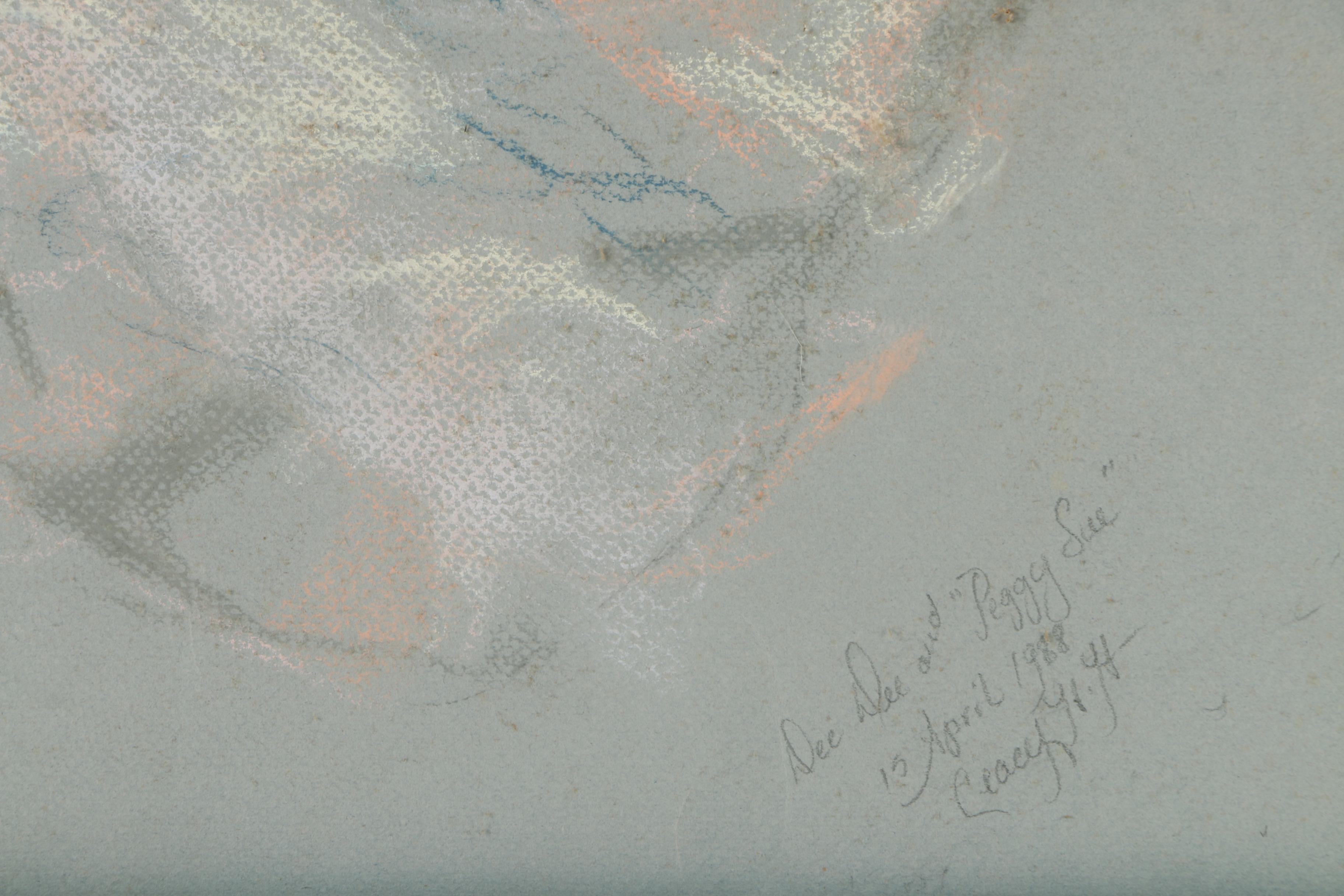 Ceacy Hailey Pastel Drawing "Dee Dee and Peggy Sue"