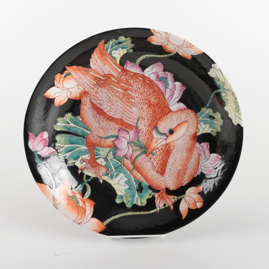 Chinese Decorative Ceramic Bird Plate