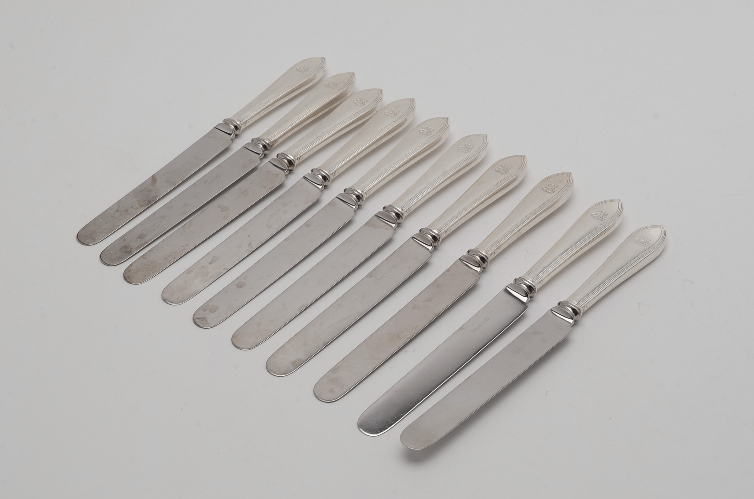 Tiffany & Co. "Reeded Edge" Sterling Flatware, Eighty-Six Pieces in Total