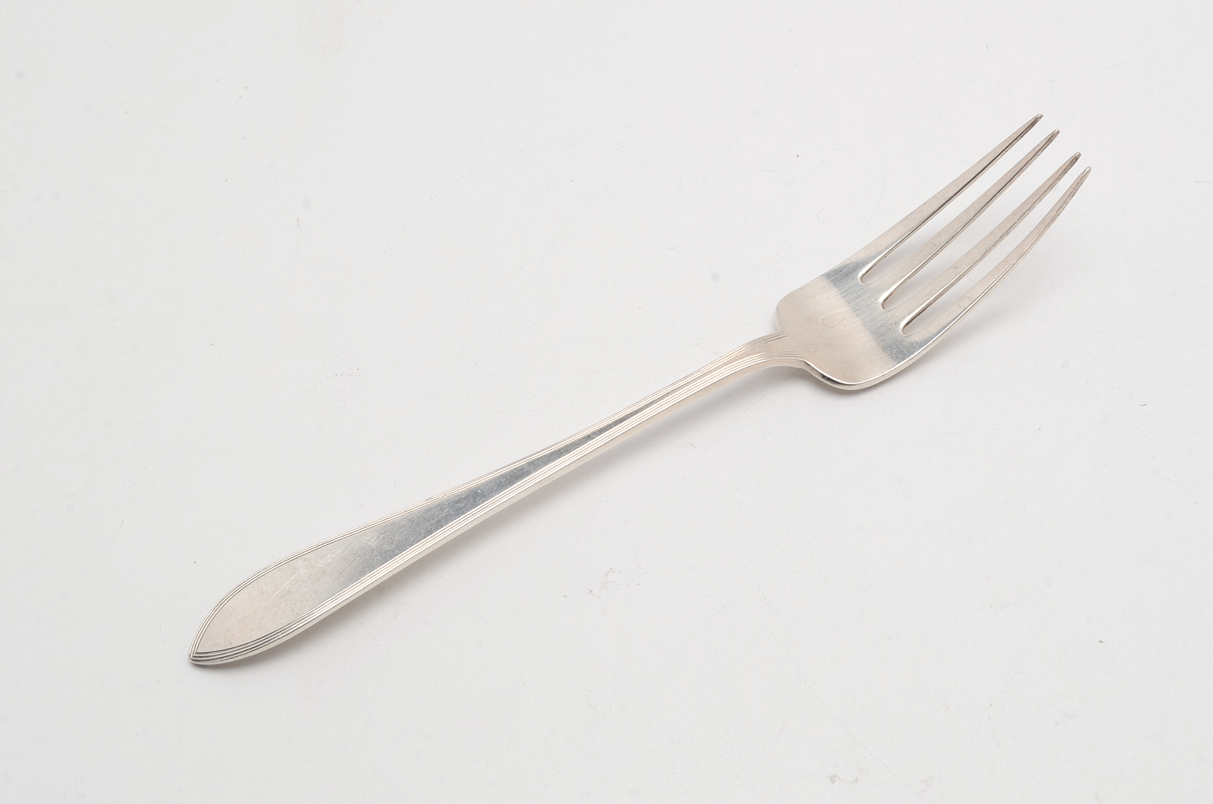 Tiffany & Co. "Reeded Edge" Sterling Flatware, Eighty-Six Pieces in Total