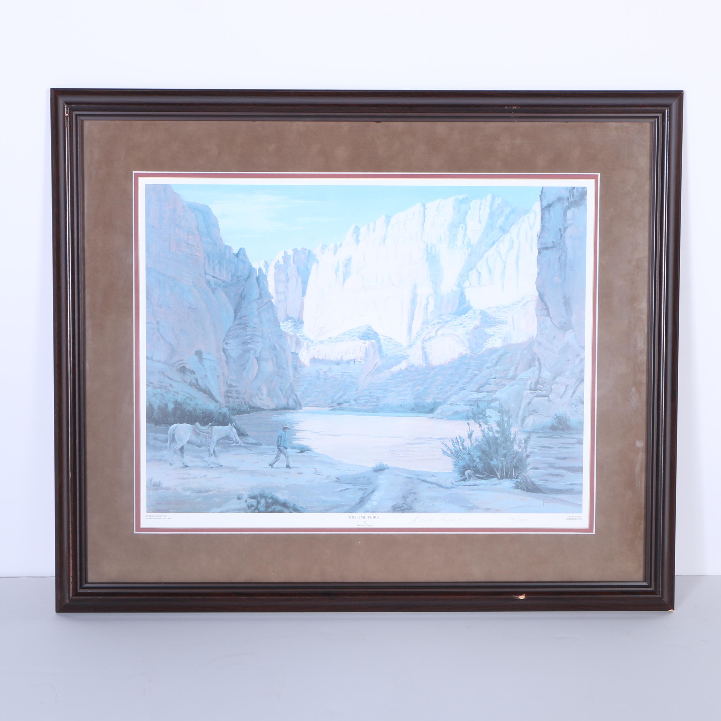 Robert Payne Limited Edition Offset Lithograph "Big Time Thirst"