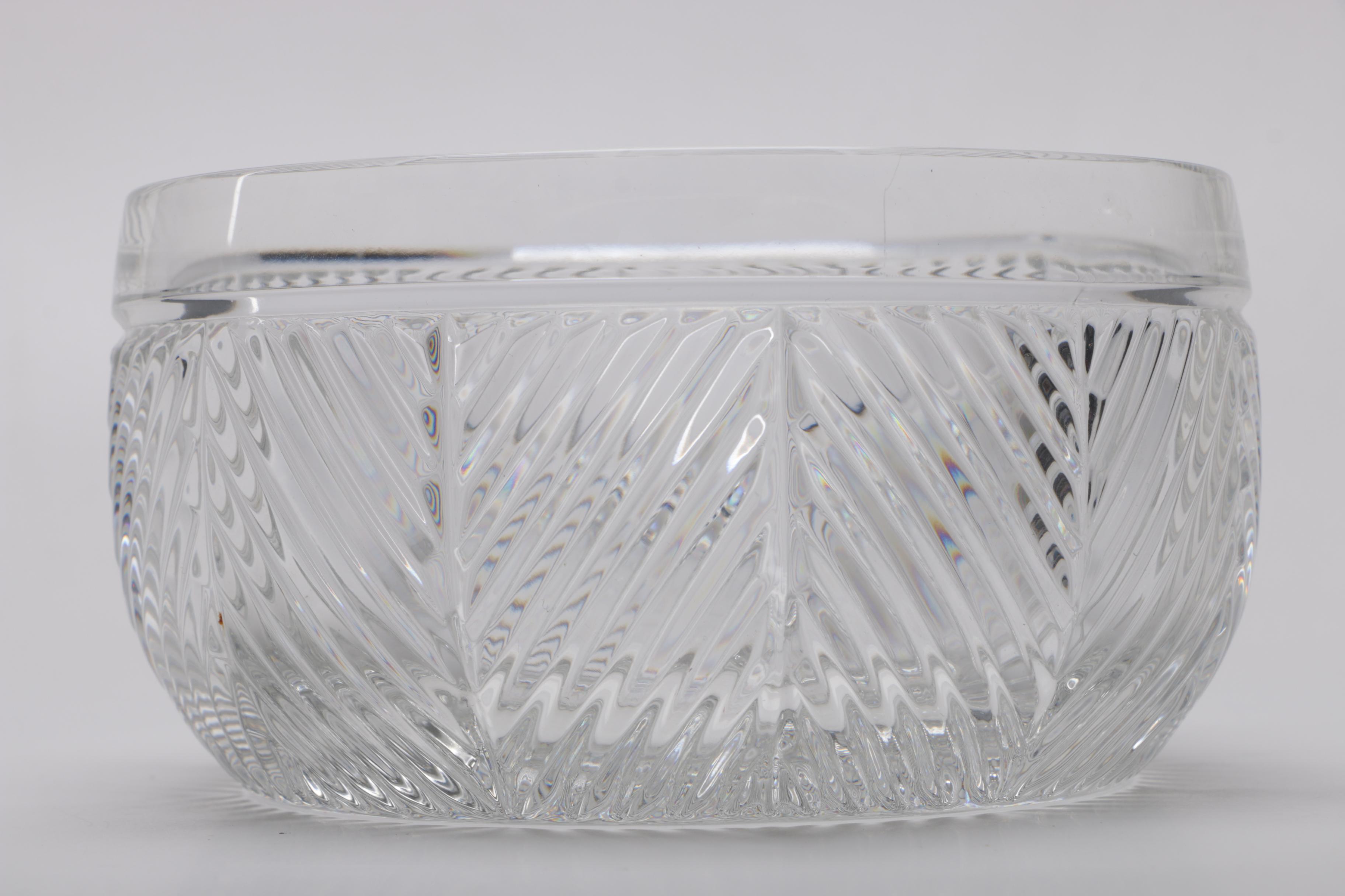 Ralph Lauren "Herringbone" Crystal Bowl and Marquis by Waterford Crystal Bowls