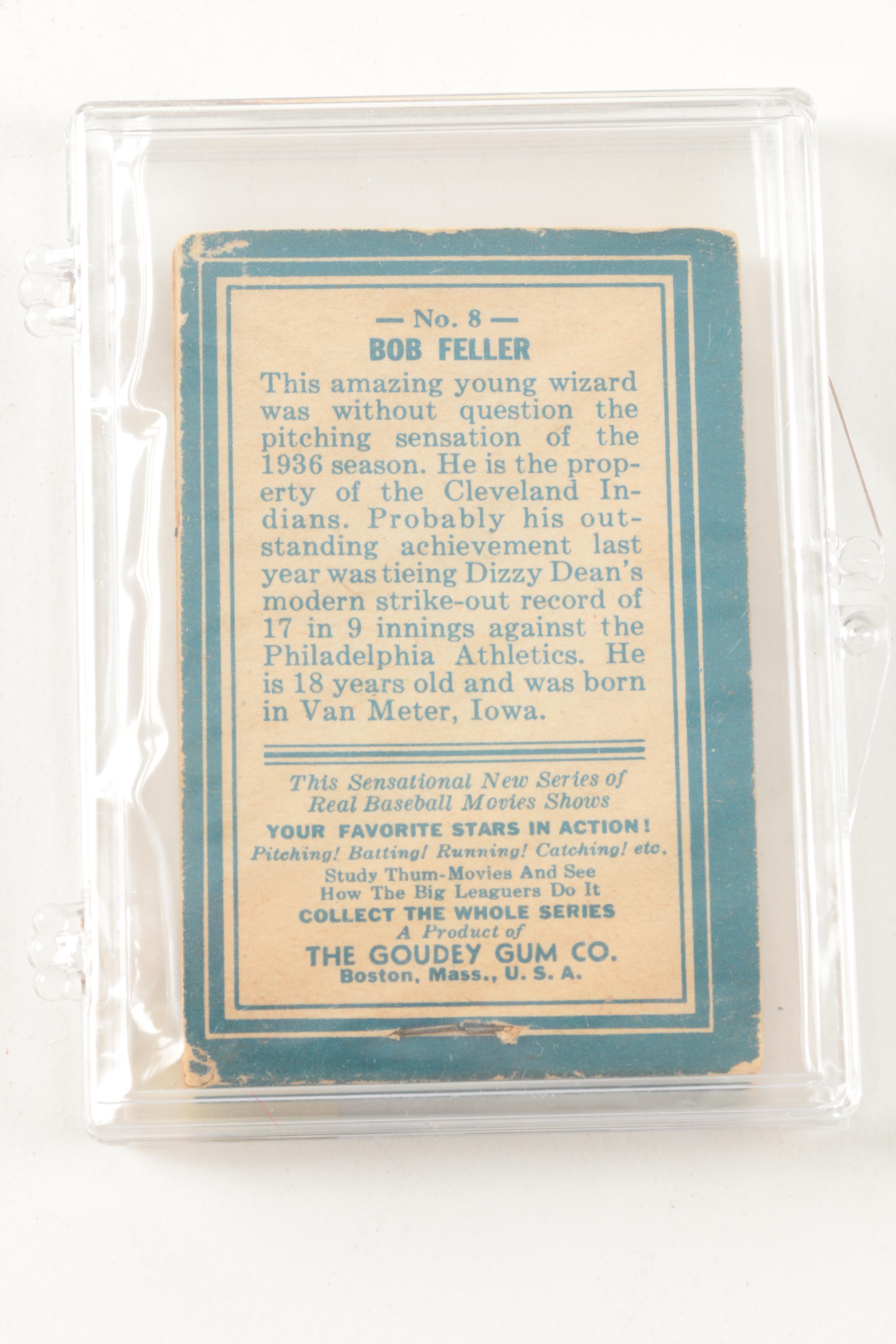 Goudey Gum Big League Baseball Movie Cards Featuring Jimmie Fox and Mel Ott
