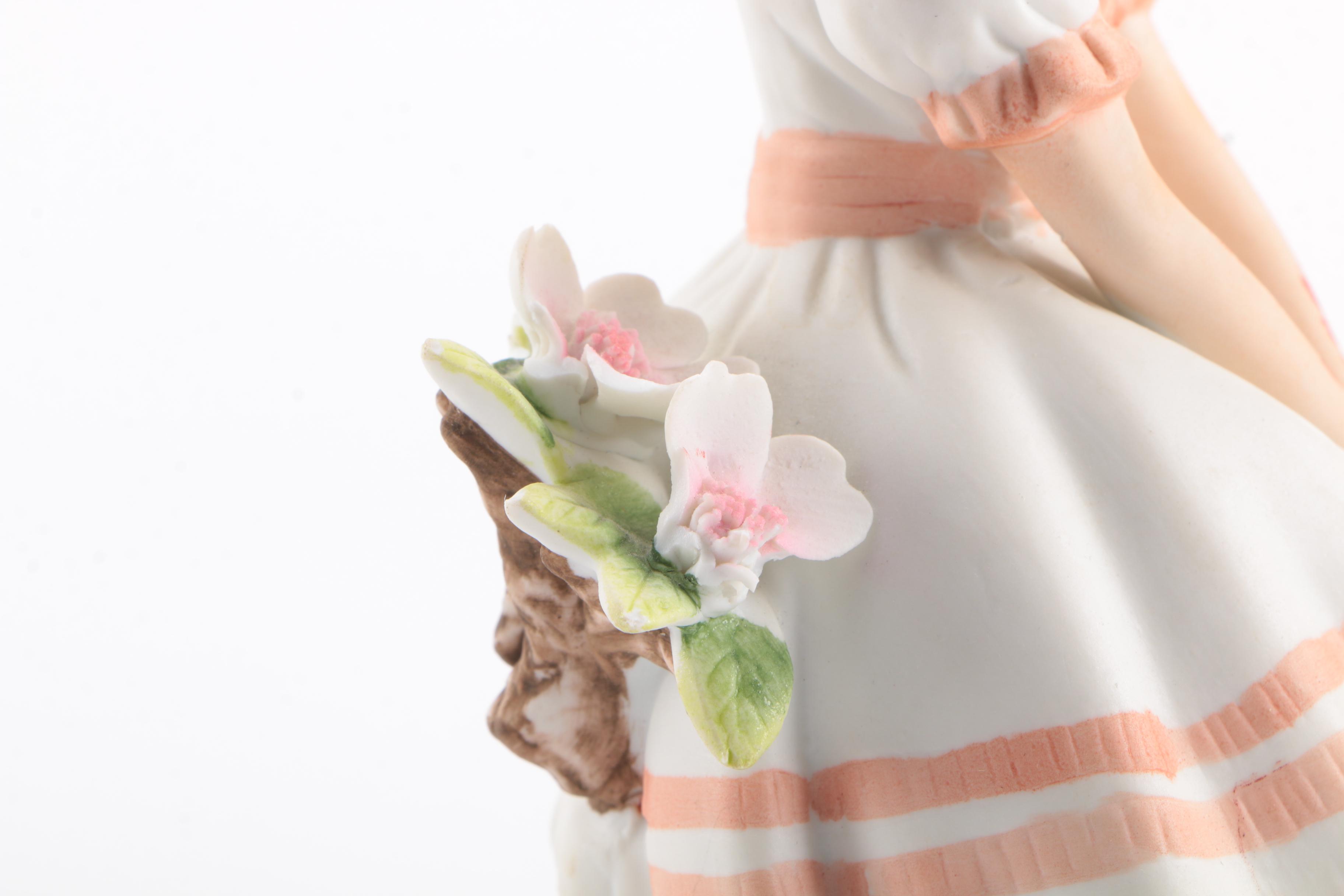 Collection of Girl Figurines Including Lefton