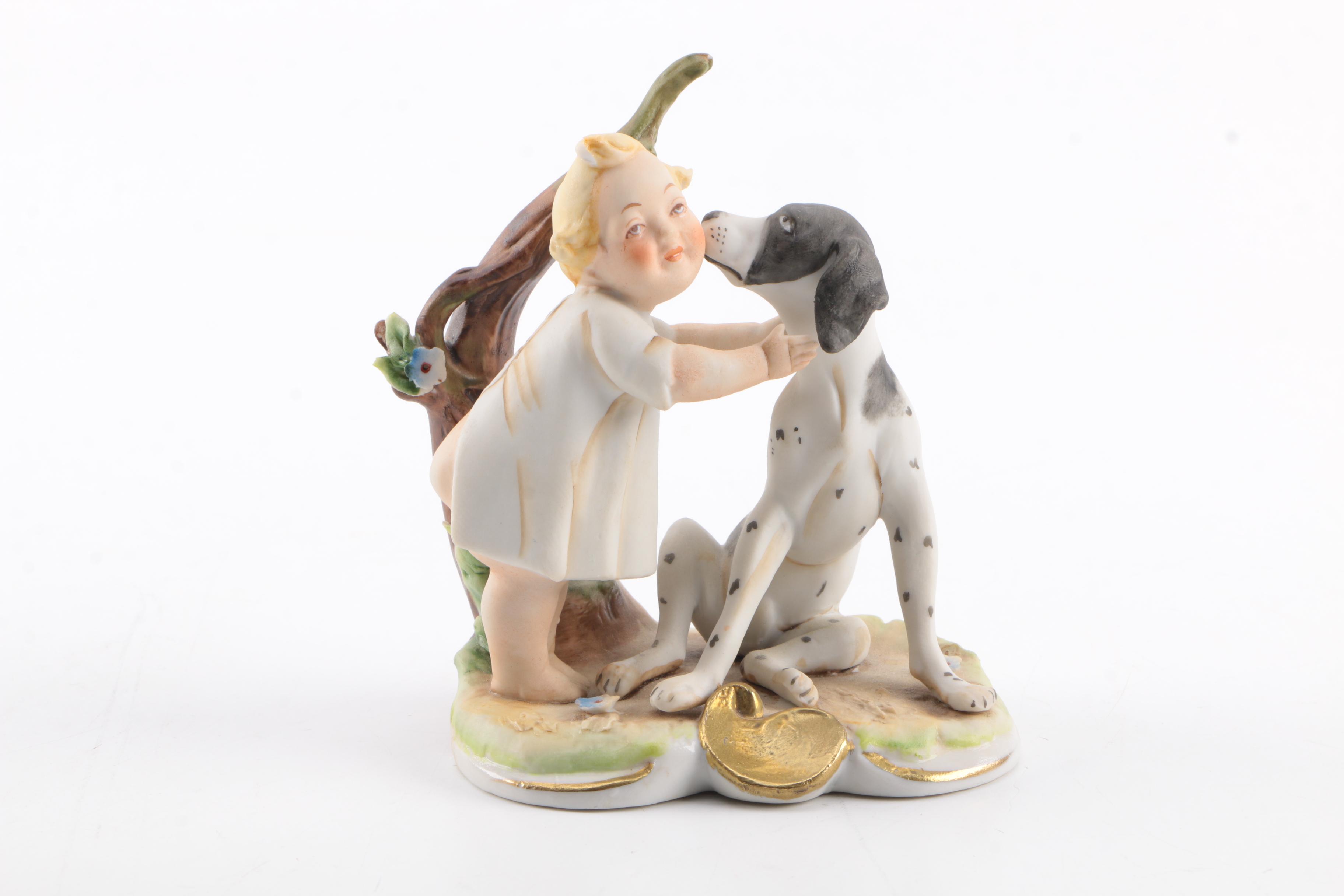 Collection of Girl Figurines Including Lefton