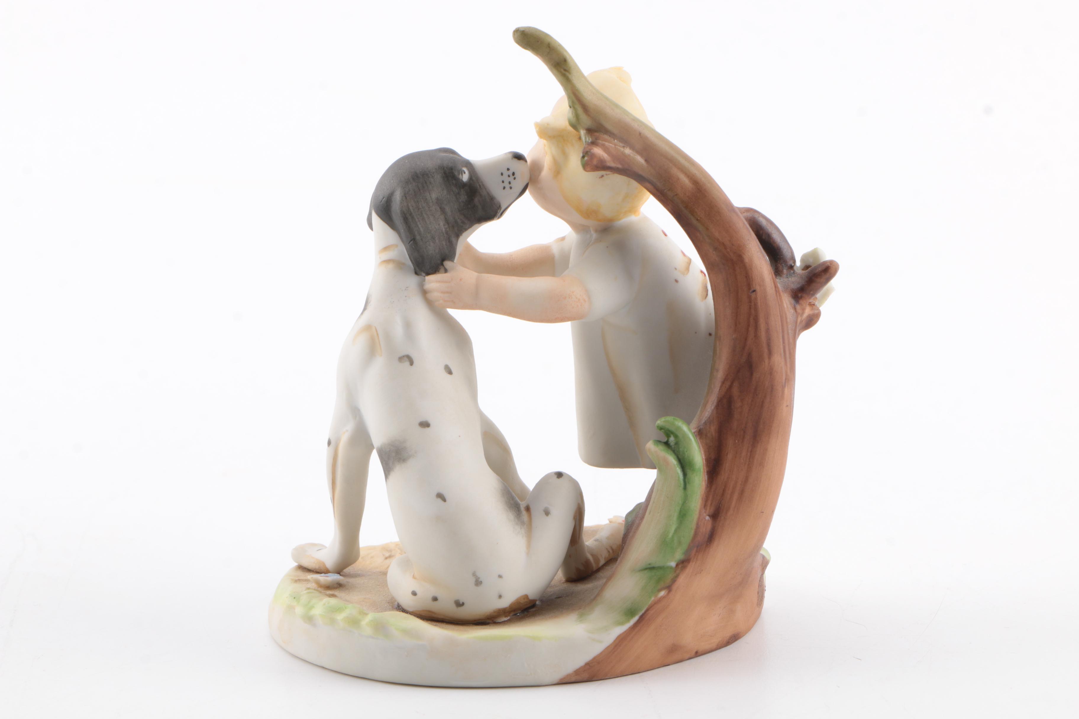 Collection of Girl Figurines Including Lefton