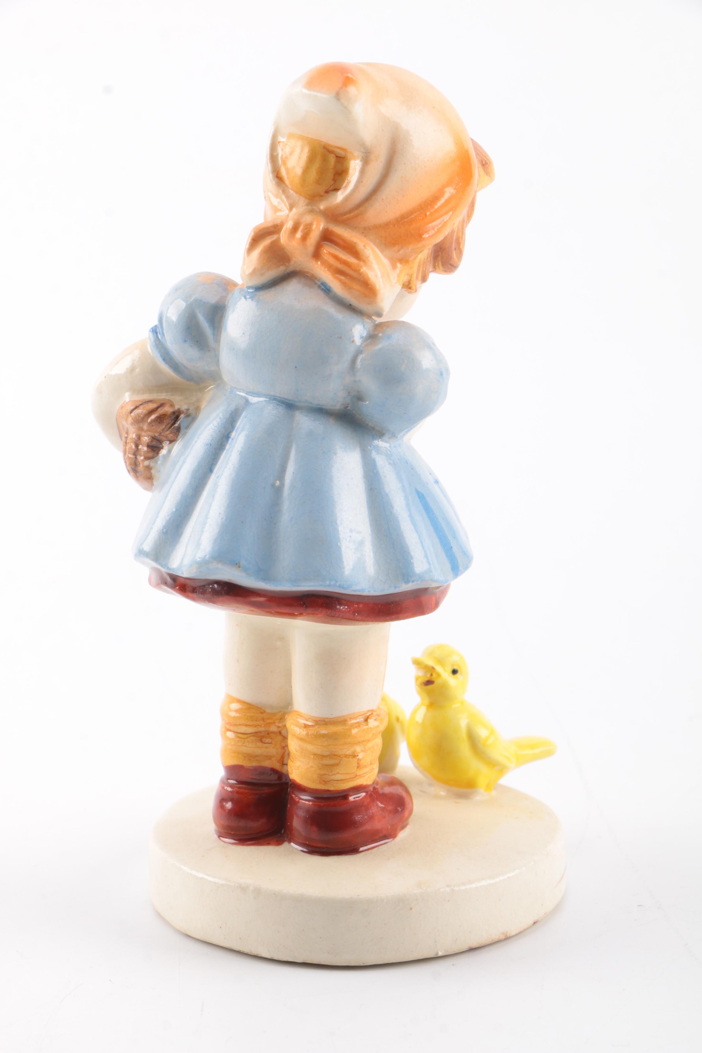 Collection of Girl Figurines Including Lefton