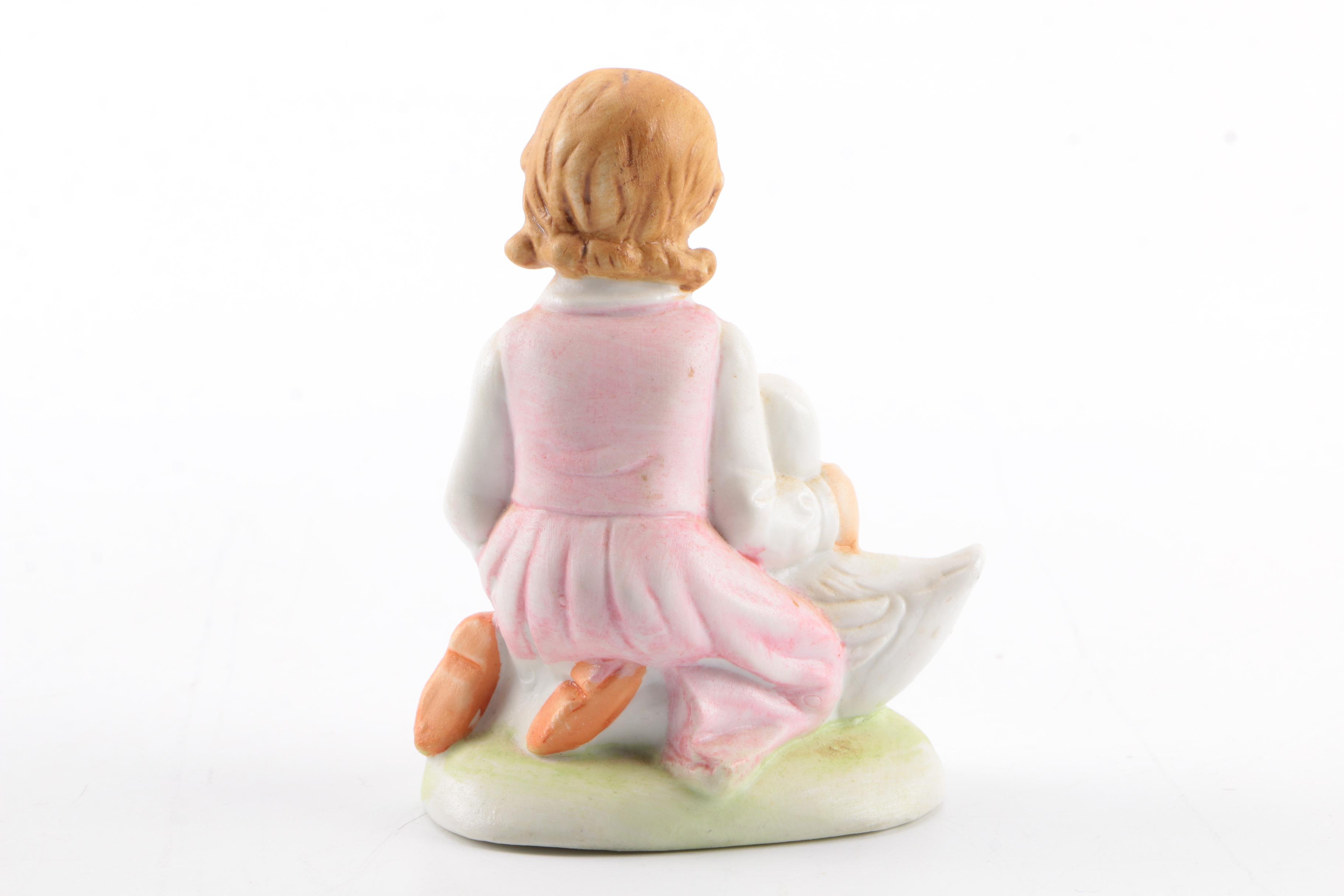 Collection of Girl Figurines Including Lefton