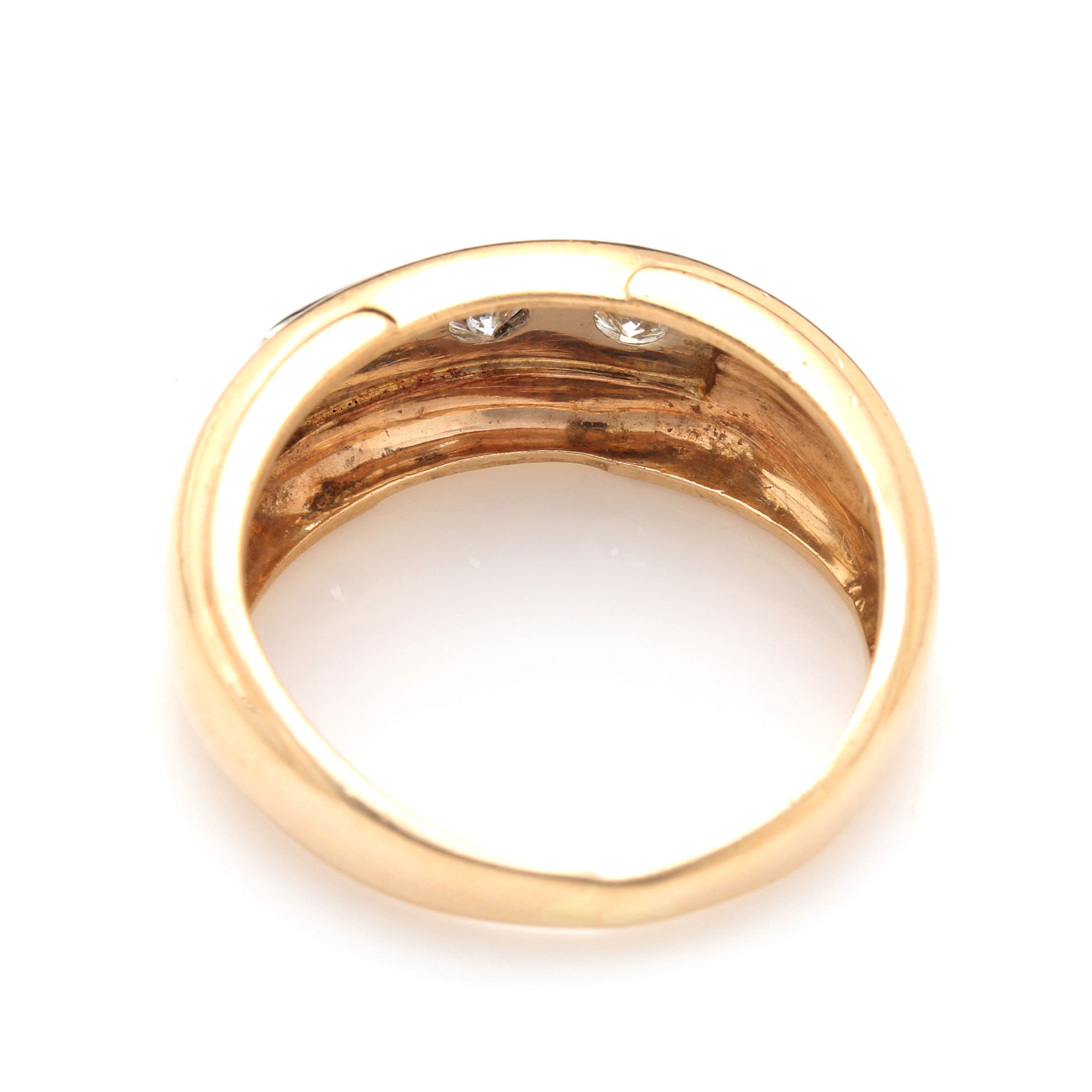 14K Yellow Gold Diamond Ring