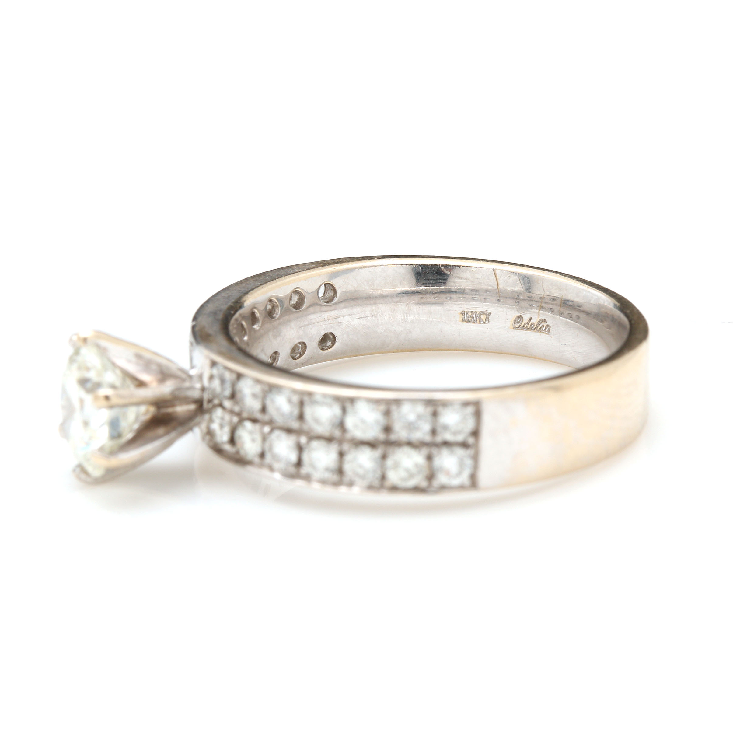 Odelia 18K White Gold 1.59 CTW Diamond Ring