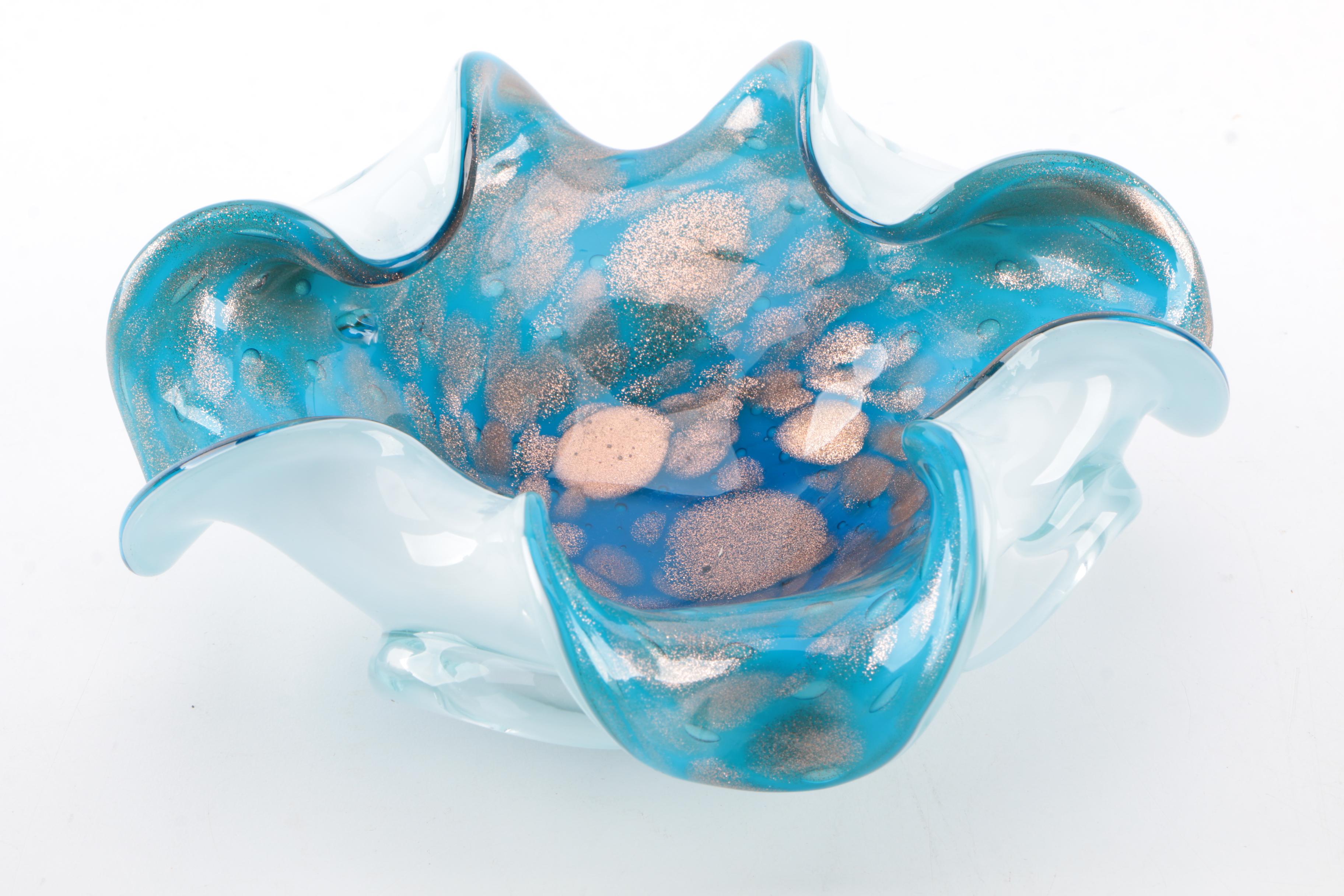 Art Glass Bowls and Vase