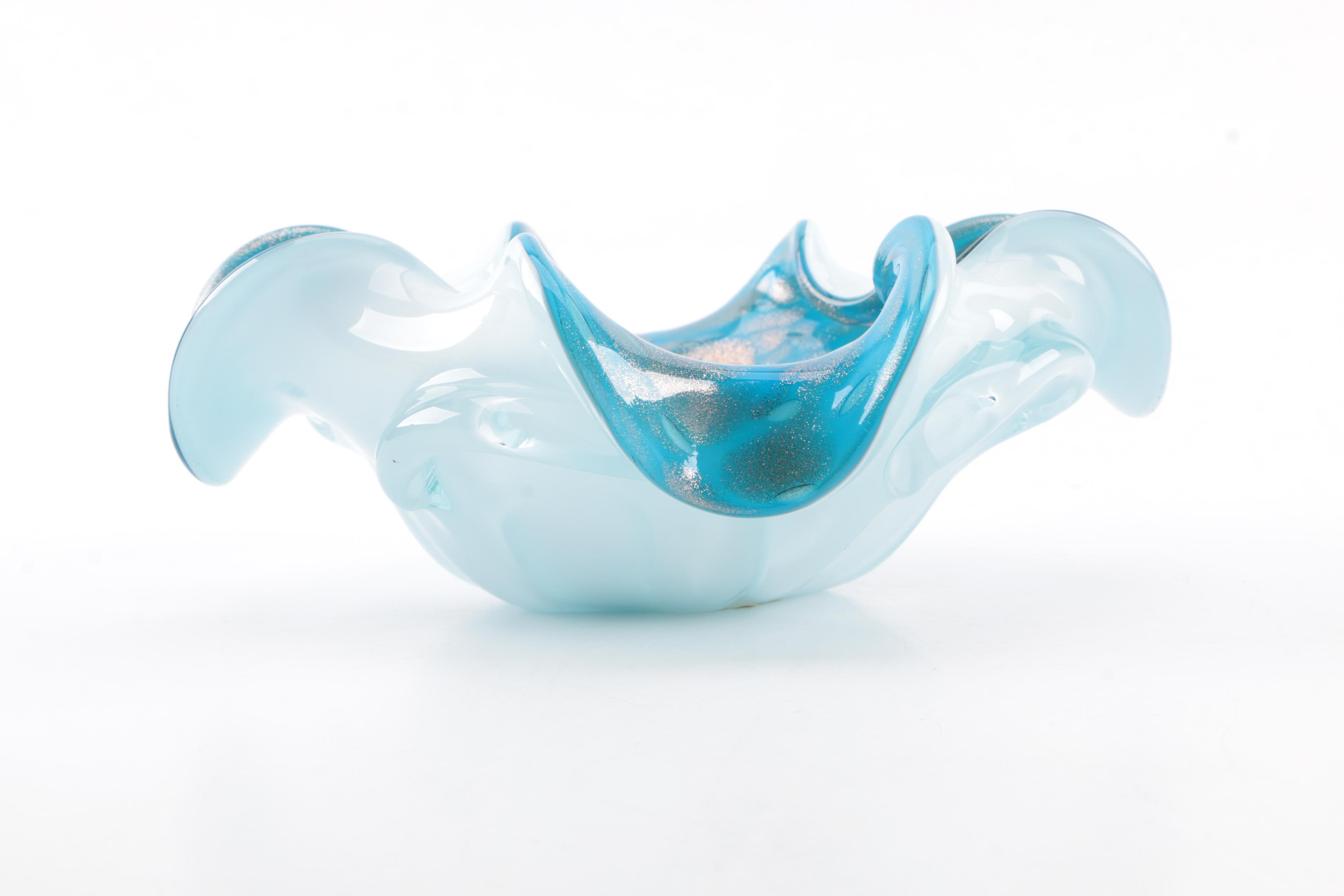 Art Glass Bowls and Vase