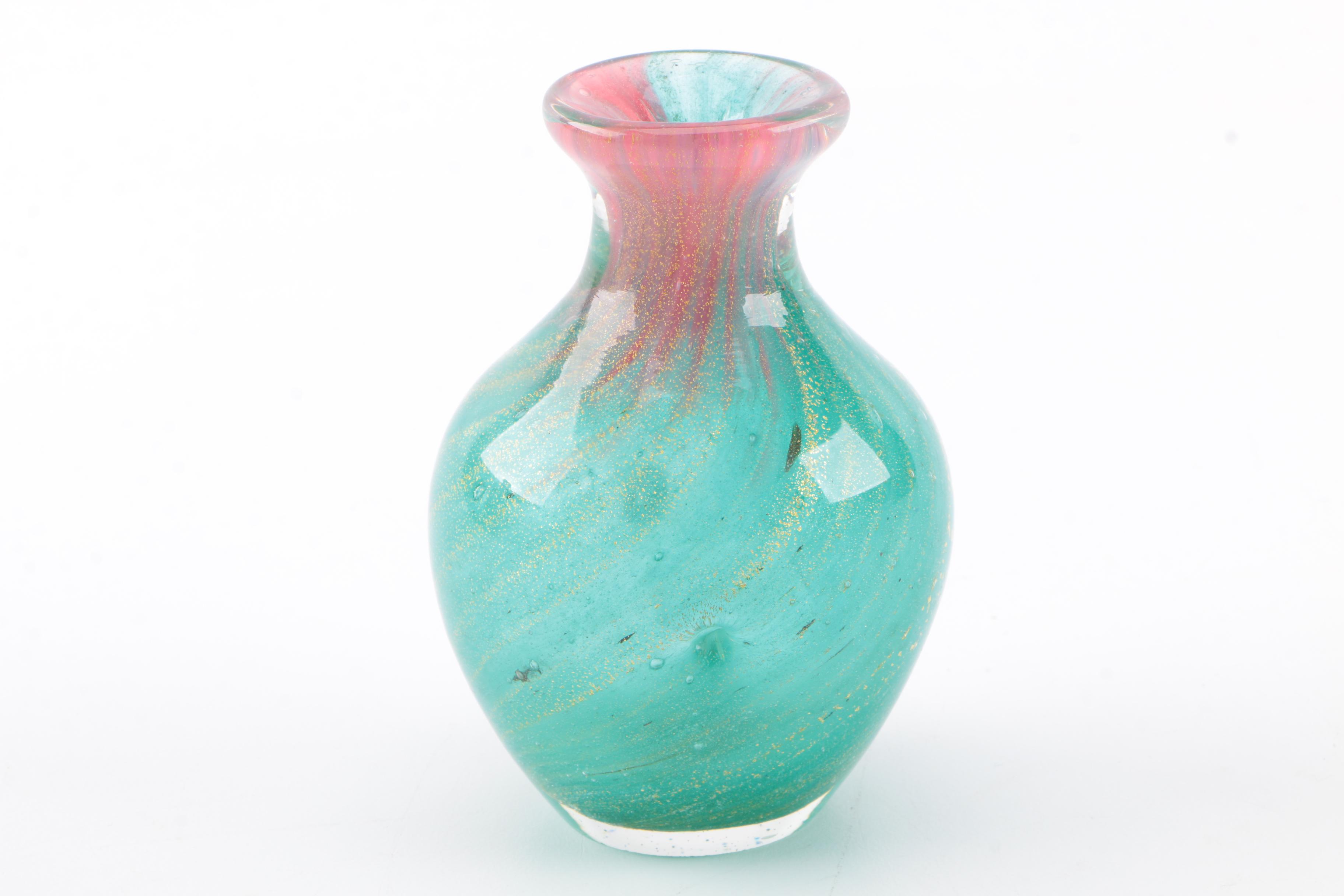 Art Glass Bowls and Vase