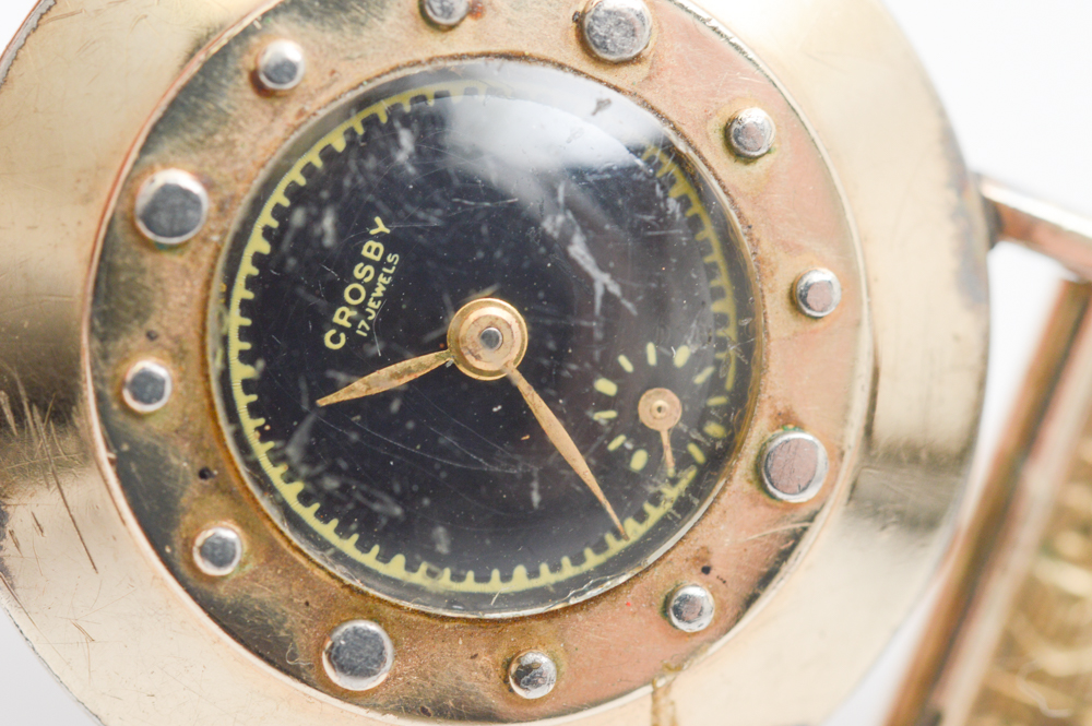 Vintage 10K Rolled Gold Plated Swiss Crosby Watch