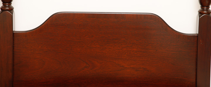 Federal Style  Mahogany Twin-Size Headboard and Metal Mattress Frame