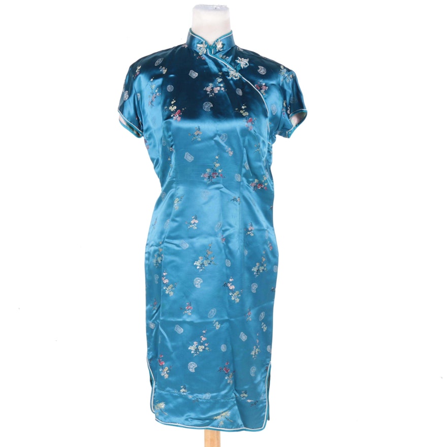 Chinese Silk Cheongsam Dress