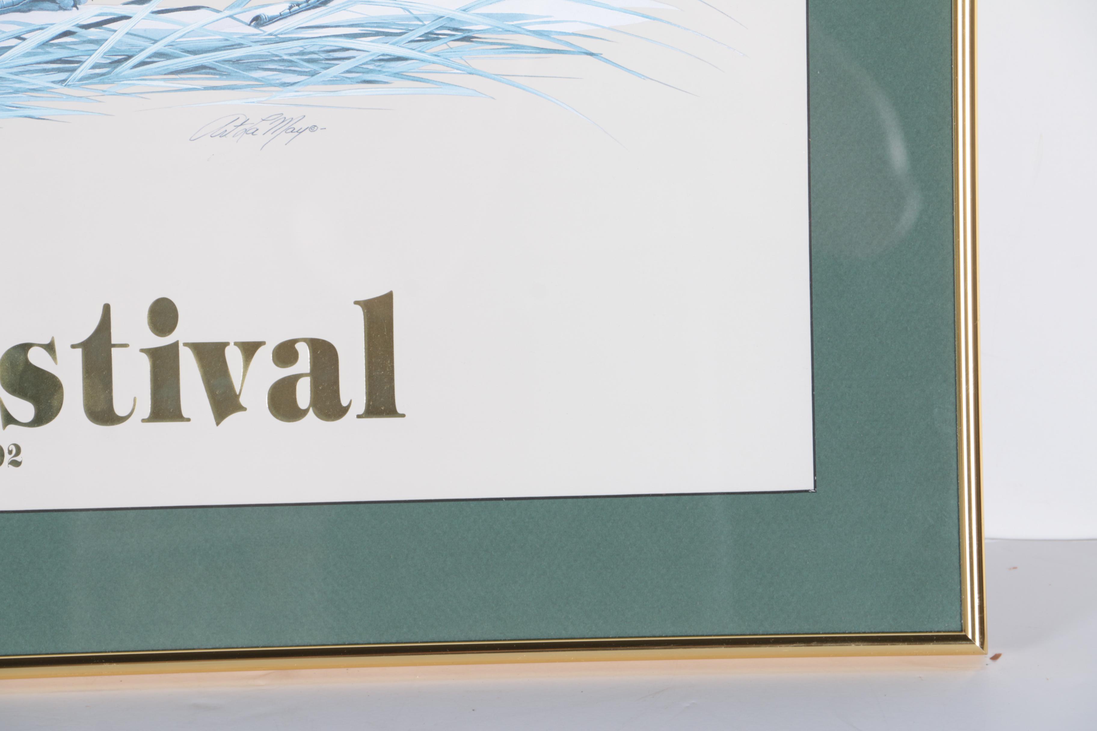 Art LaMay 1992 Waterfowl Festival Offset Lithograph Poster "Rear Admirals"