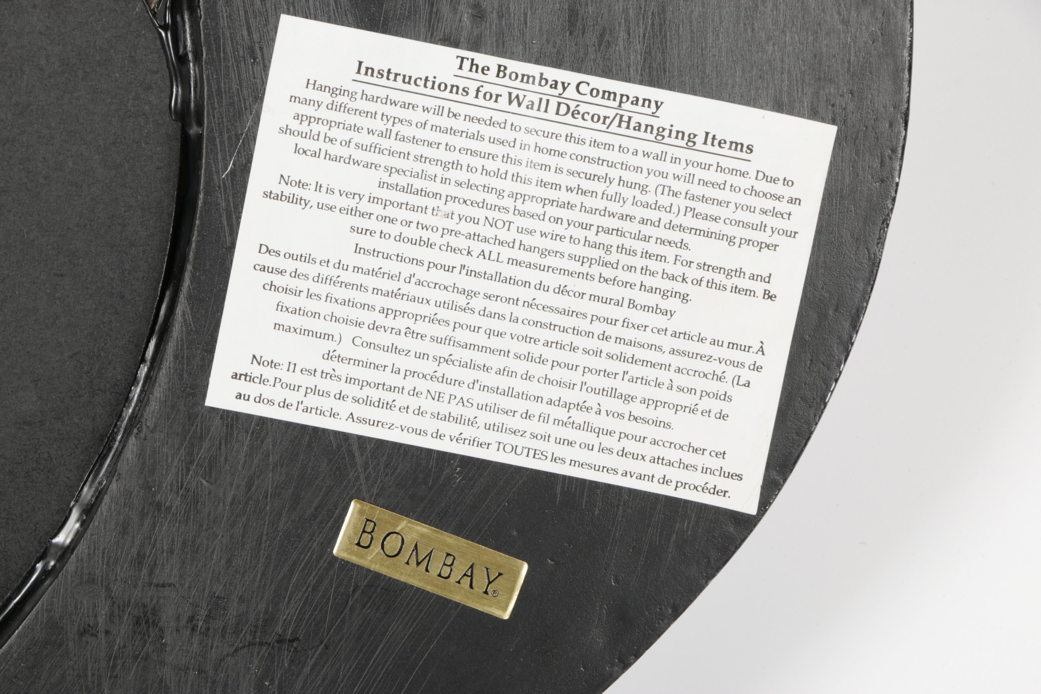 Bombay Company Red Wall Clock