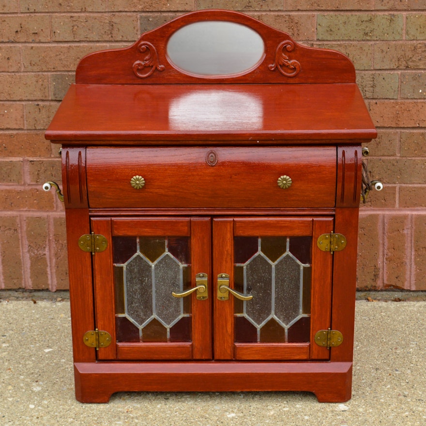 Colonial-Revival Style Washstand Cabinet by Stanley