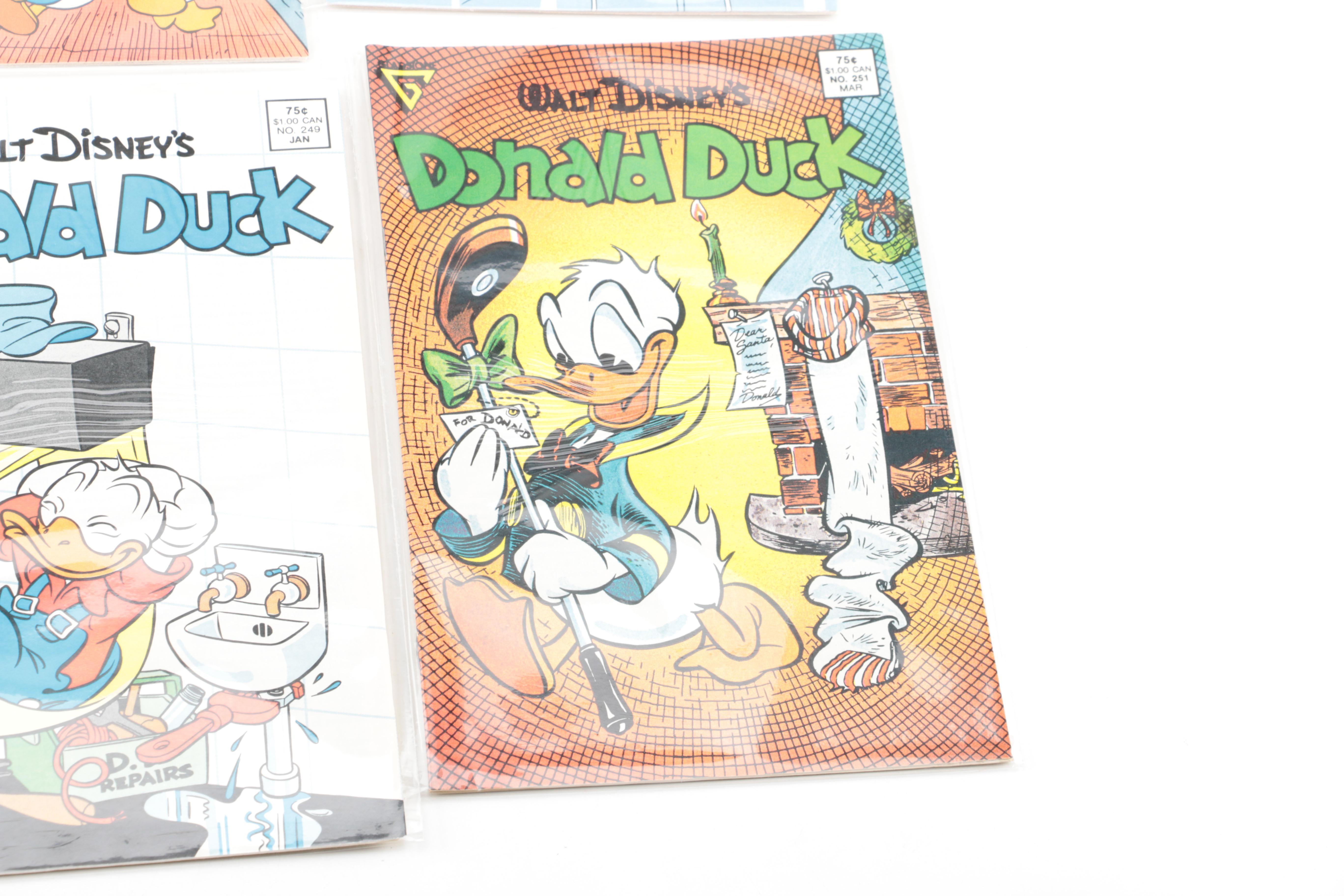 1980s "Donald Duck" Comic Books Including Carl Barks Reprints