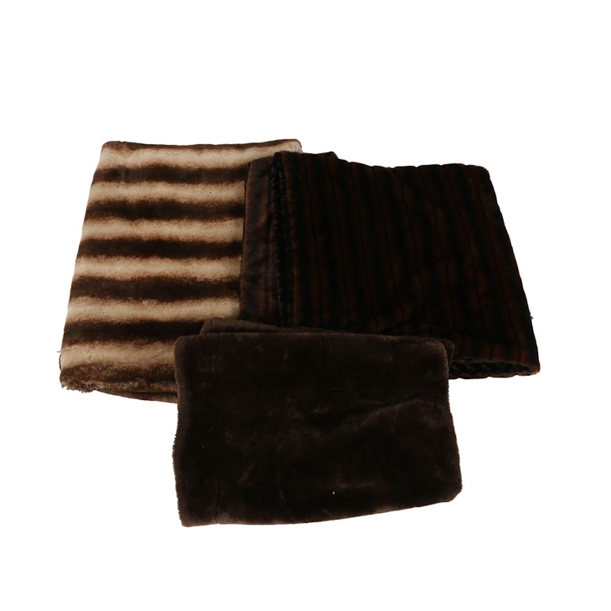 Faux Fur Throw Blankets