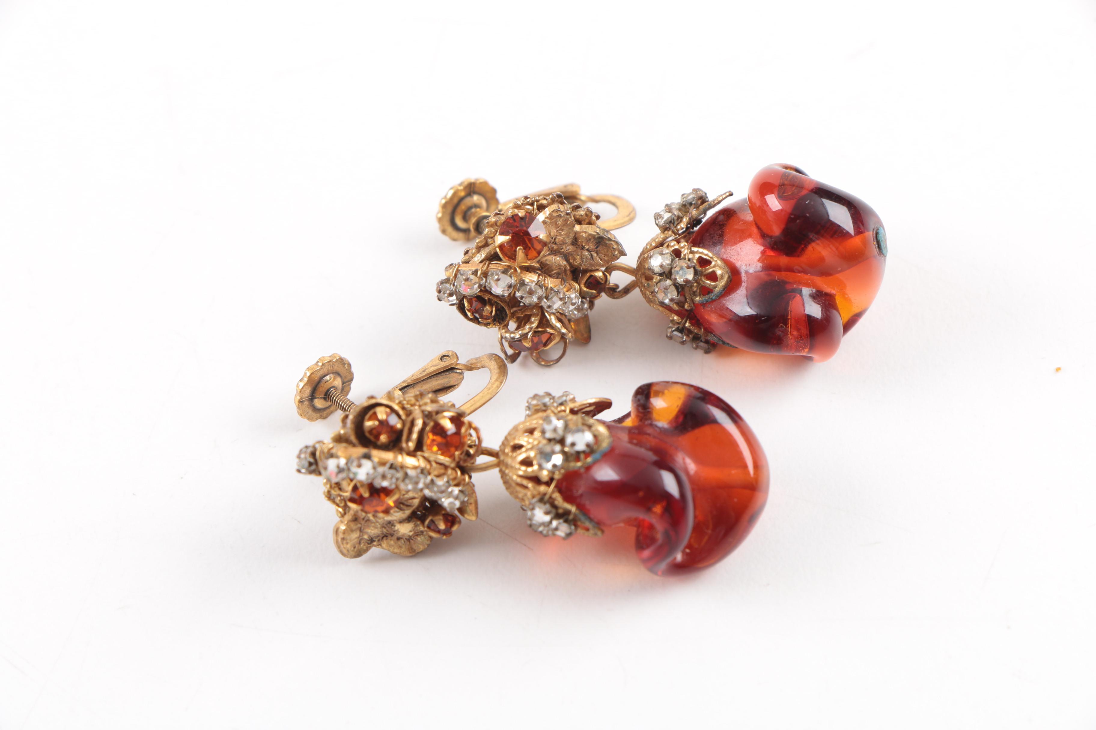 Vintage Miriam Haskell Demi Parure