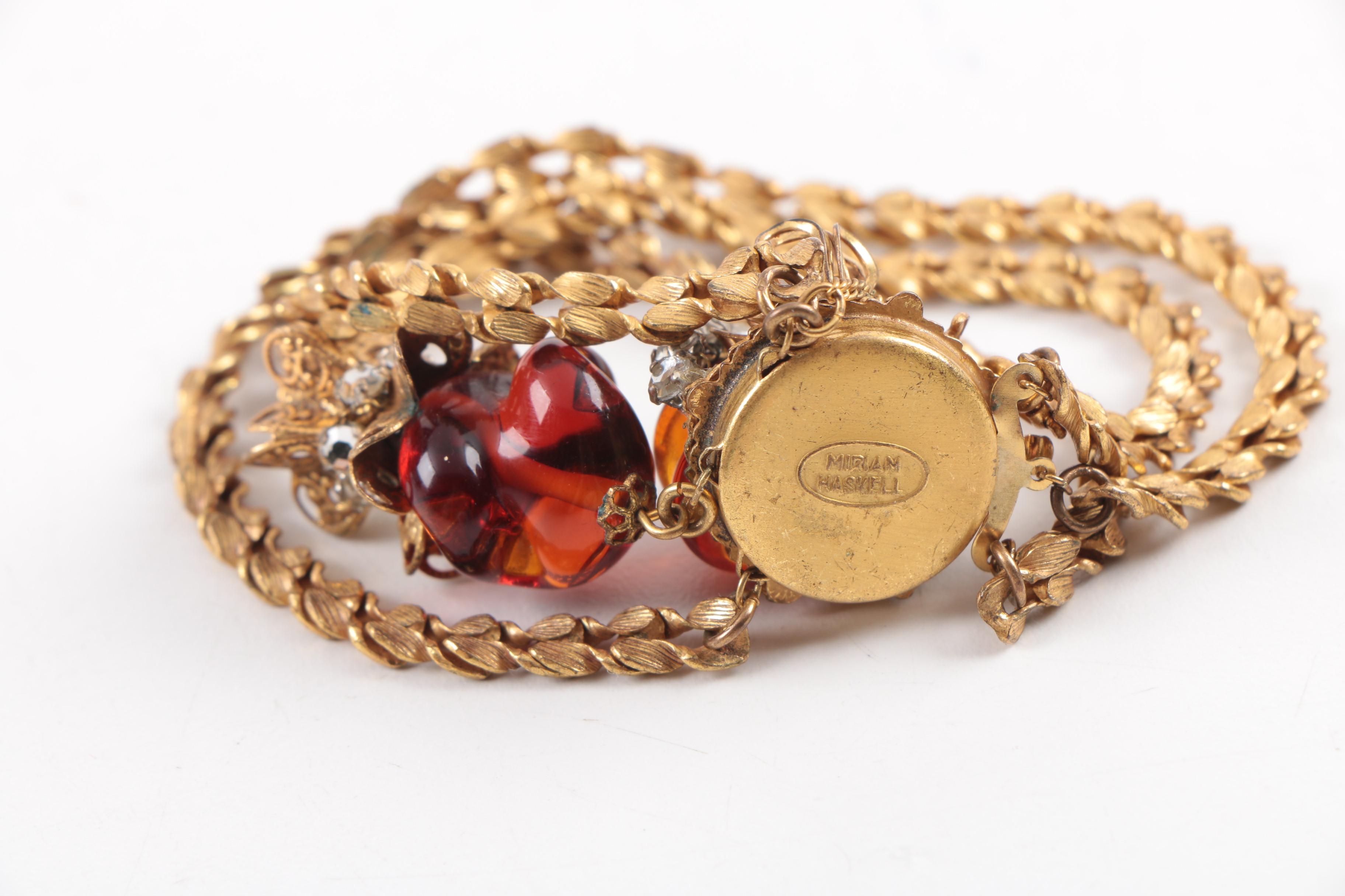 Vintage Miriam Haskell Demi Parure